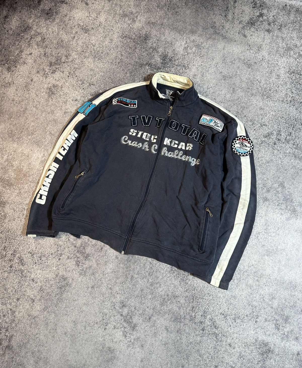 Vintage Y2K Racing Zip Up Jacket Streetwear Rare XL USA Size US XL / EU 56 / 4 - 1 Thumbnail