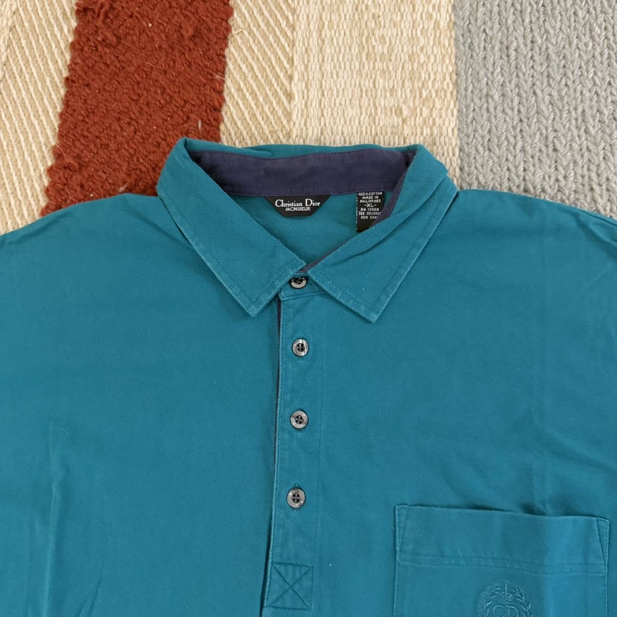 Christian Dior Monsieur Vintage 90s Christian Dior Logo Polo Shirt XL Size US XL / EU 56 / 4 - 3 Thumbnail