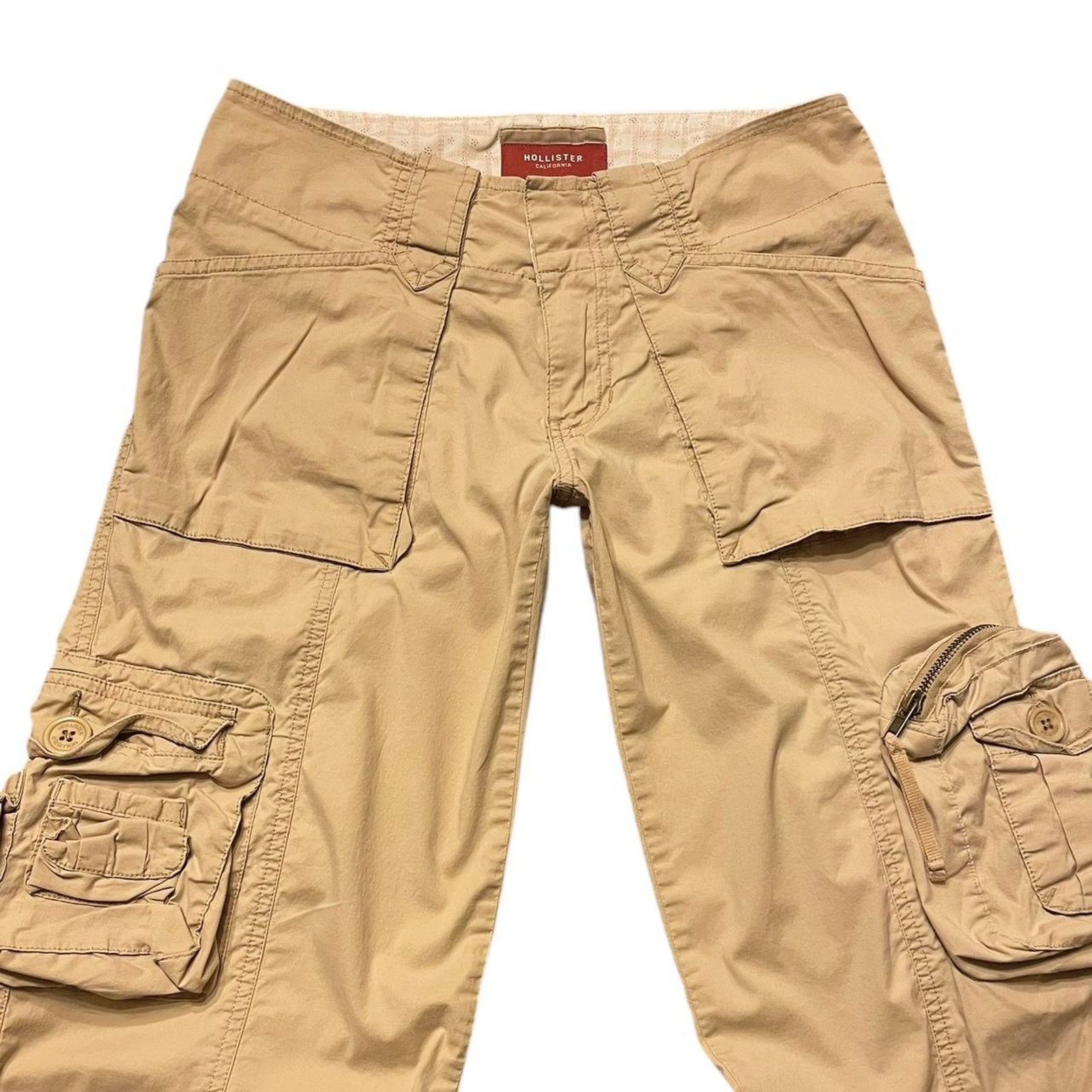 Hollister VTG Y2K Hollister lowrise grunge utility cargo pants Size 0 Size 25" / US 0 / IT 36 - 3 Thumbnail