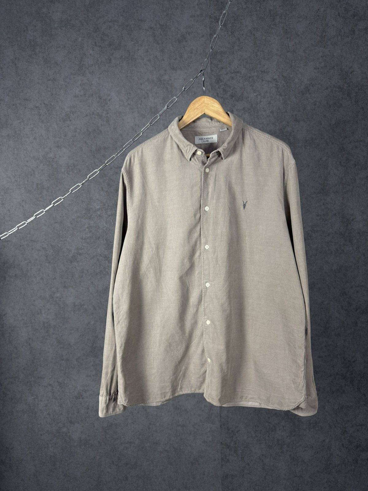 Allsaints Allsaints designer logo velvet shirt Size US XL / EU 56 / 4 - 1 Thumbnail