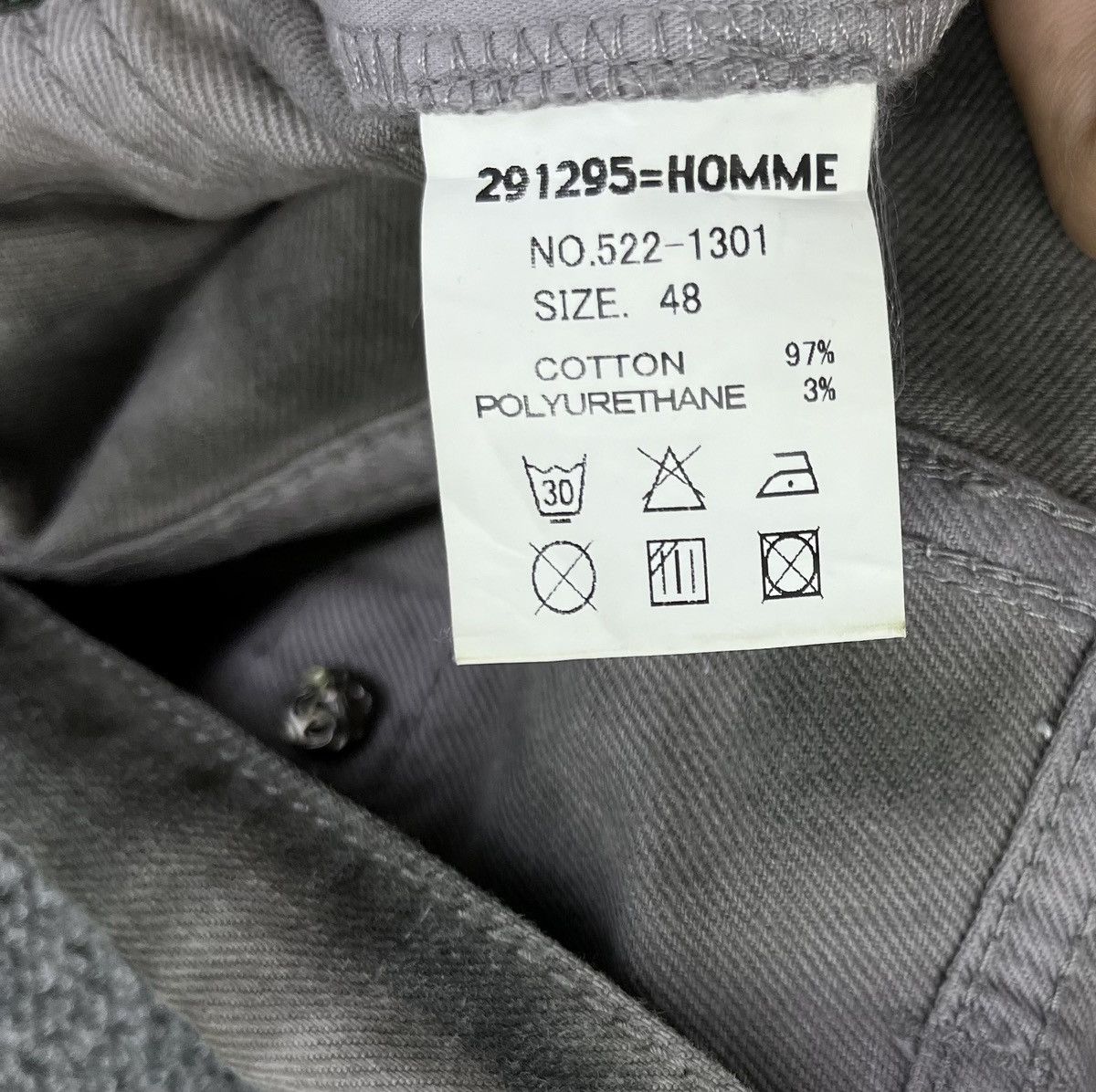 Japanese Brand Vintage 291295 Homme Punk Rare Trashed Jeans Denim Pants Size US 32 / EU 48 - 9 Thumbnail