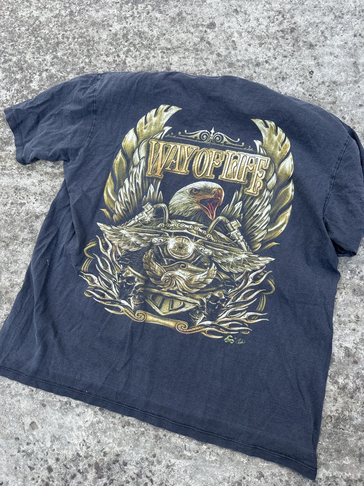 Vintage Vintage Way Of Life Logo Eagle Bike Very Rare USA XL Casual Size US XL / EU 56 / 4 - 5 Thumbnail