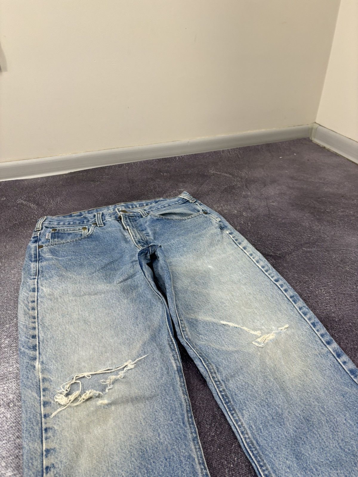 Carhartt Vintage Carhartt USA Faded Washed Blue Hype Denim Jeans Size US 32 / EU 48 - 9 Thumbnail