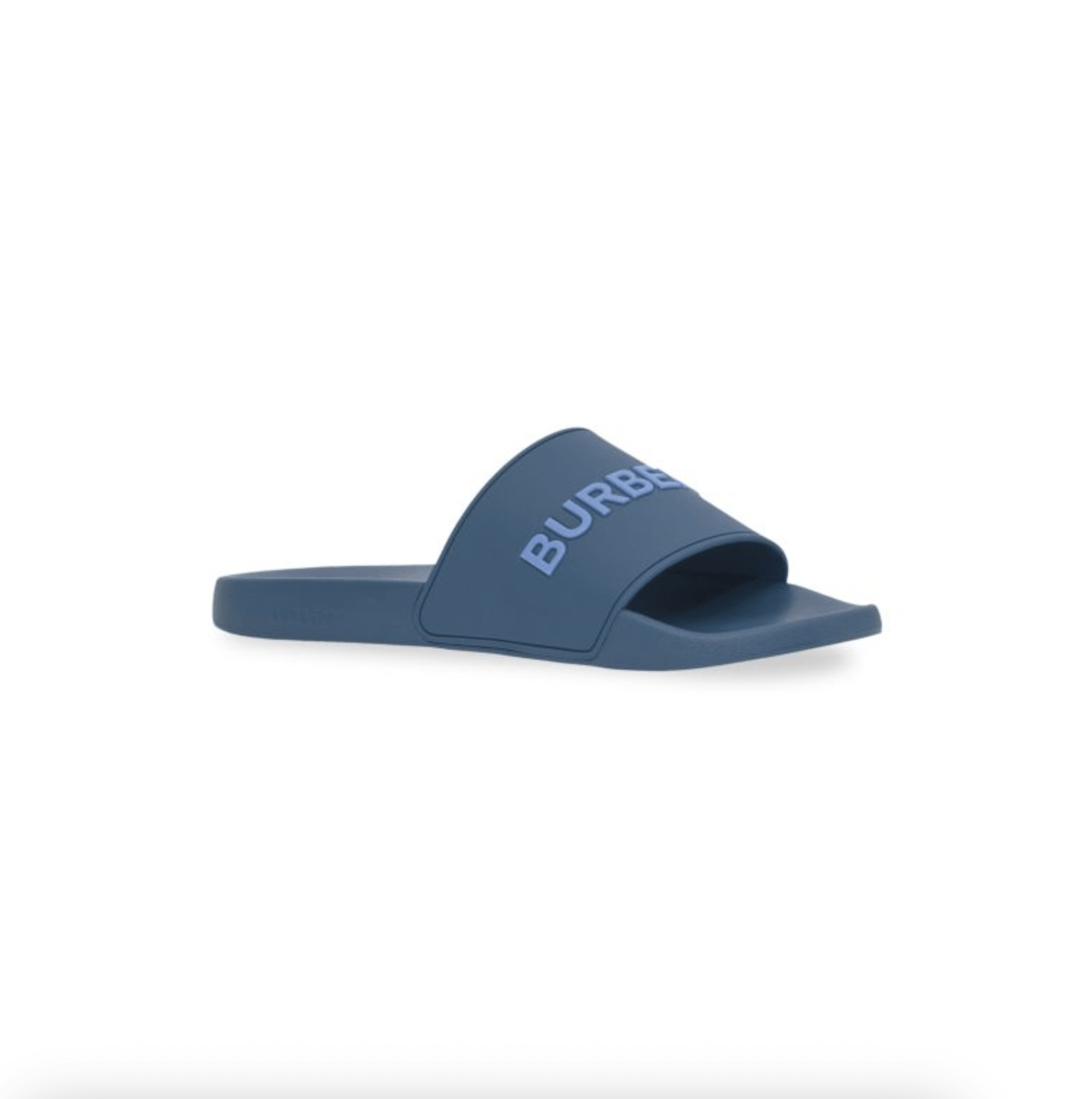 Burberry New BURBERRY Furley Logo Rubber Pool Slides Men Size US 10 / EU 43 - 1 Thumbnail