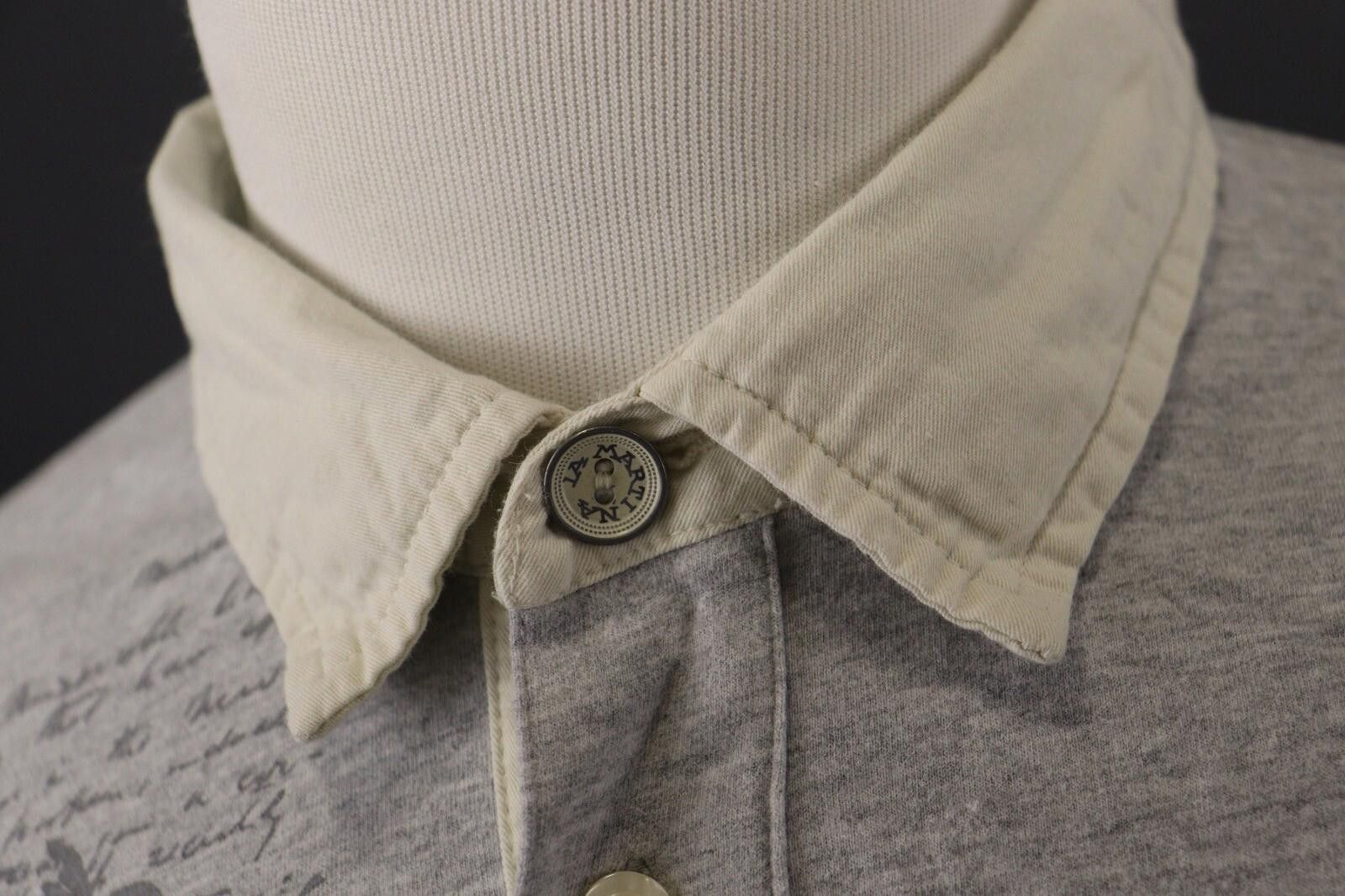 La Martina La Martina Buenos Aires #3 Gray Polo Rugby Shirt Size XL Size US XL / EU 56 / 4 - 6 Thumbnail