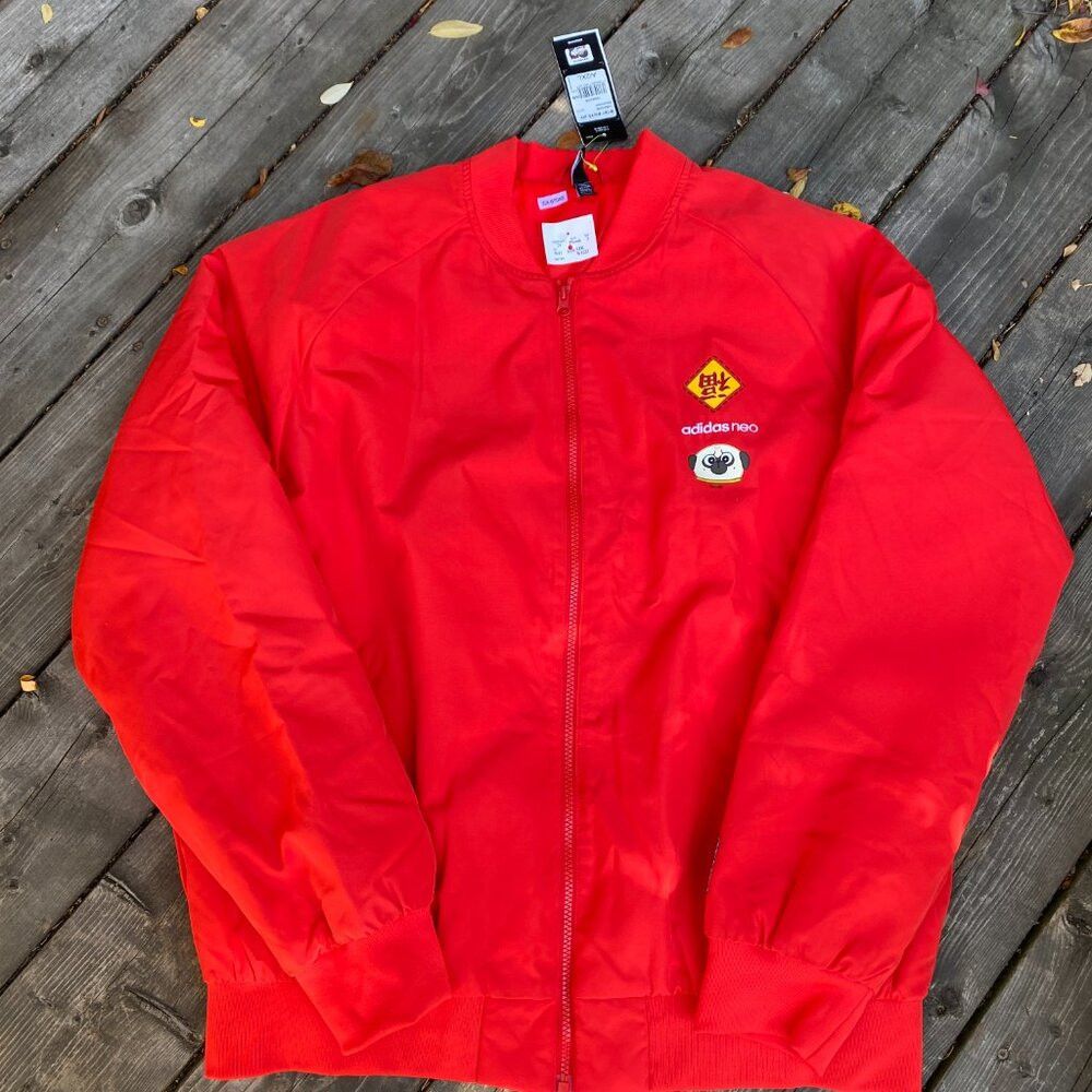 Adidas BNWT Adidas G85182 Neo Wuhuang Bomber Jacket Vivid Red XXL Size US XXL / EU 58 / 5 - 4 Thumbnail