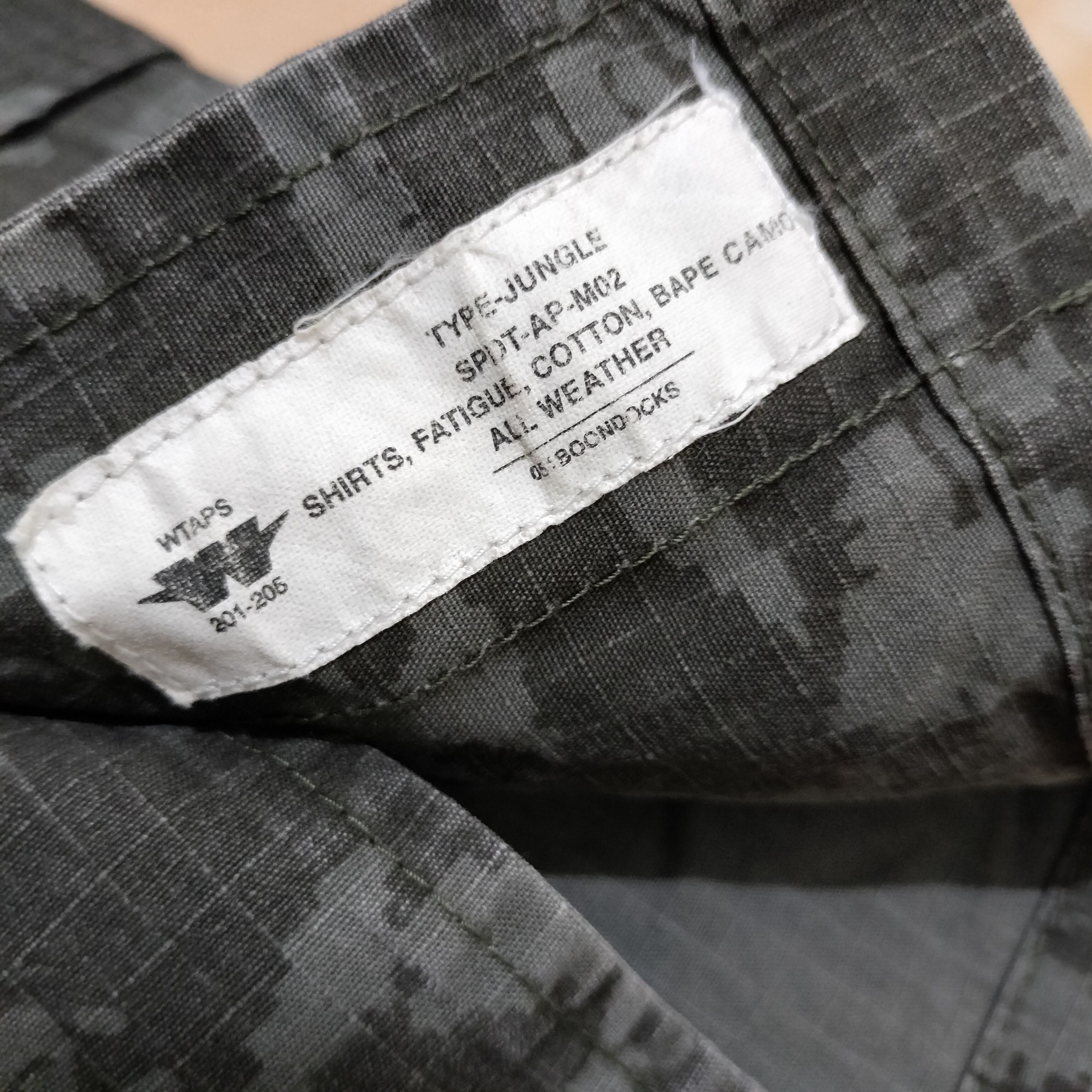 Wtaps Archive 00s Wtaps Bape fatigue jungle Ls shirt Size US M / EU 48-50 / 2 - 14 Thumbnail