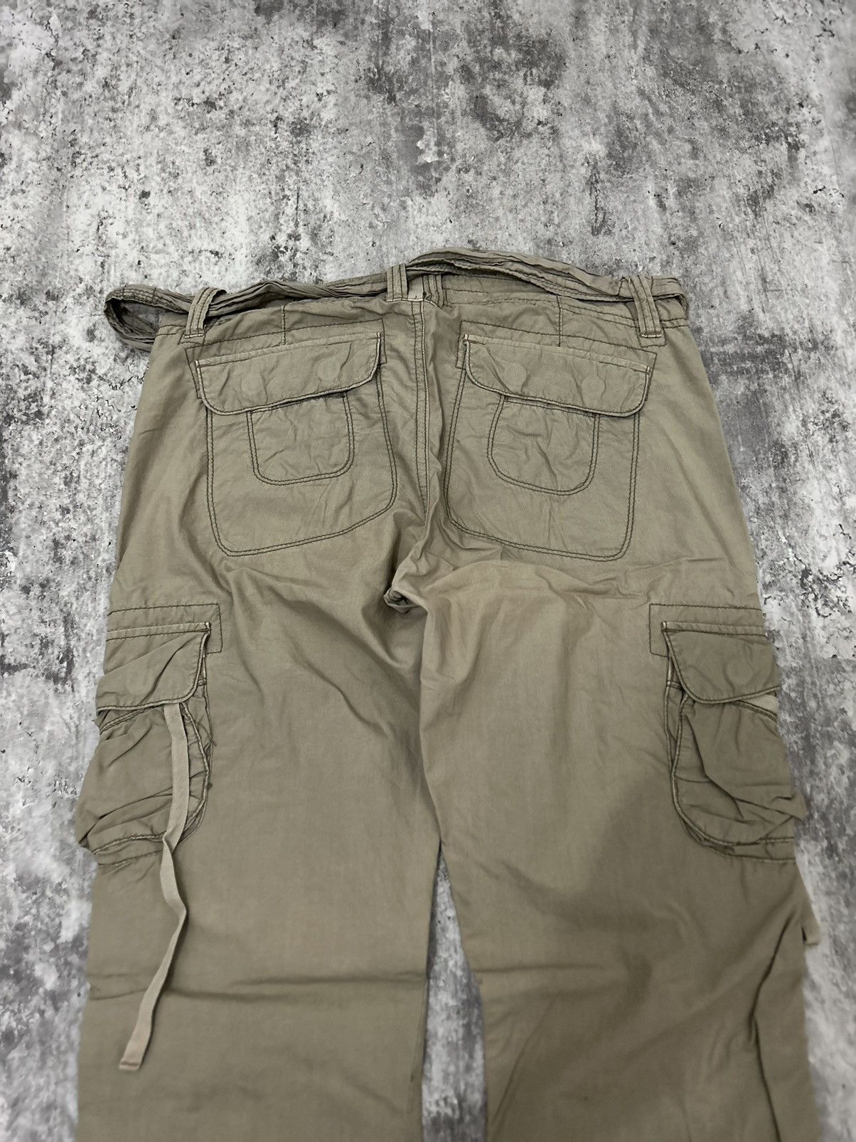If Six Was Nine × Polo Ralph Lauren × Vintage Vintage Polo Jeans Company Sun Faded Cargo Pants With Belt Size US 32 / EU 48 - 6 Thumbnail