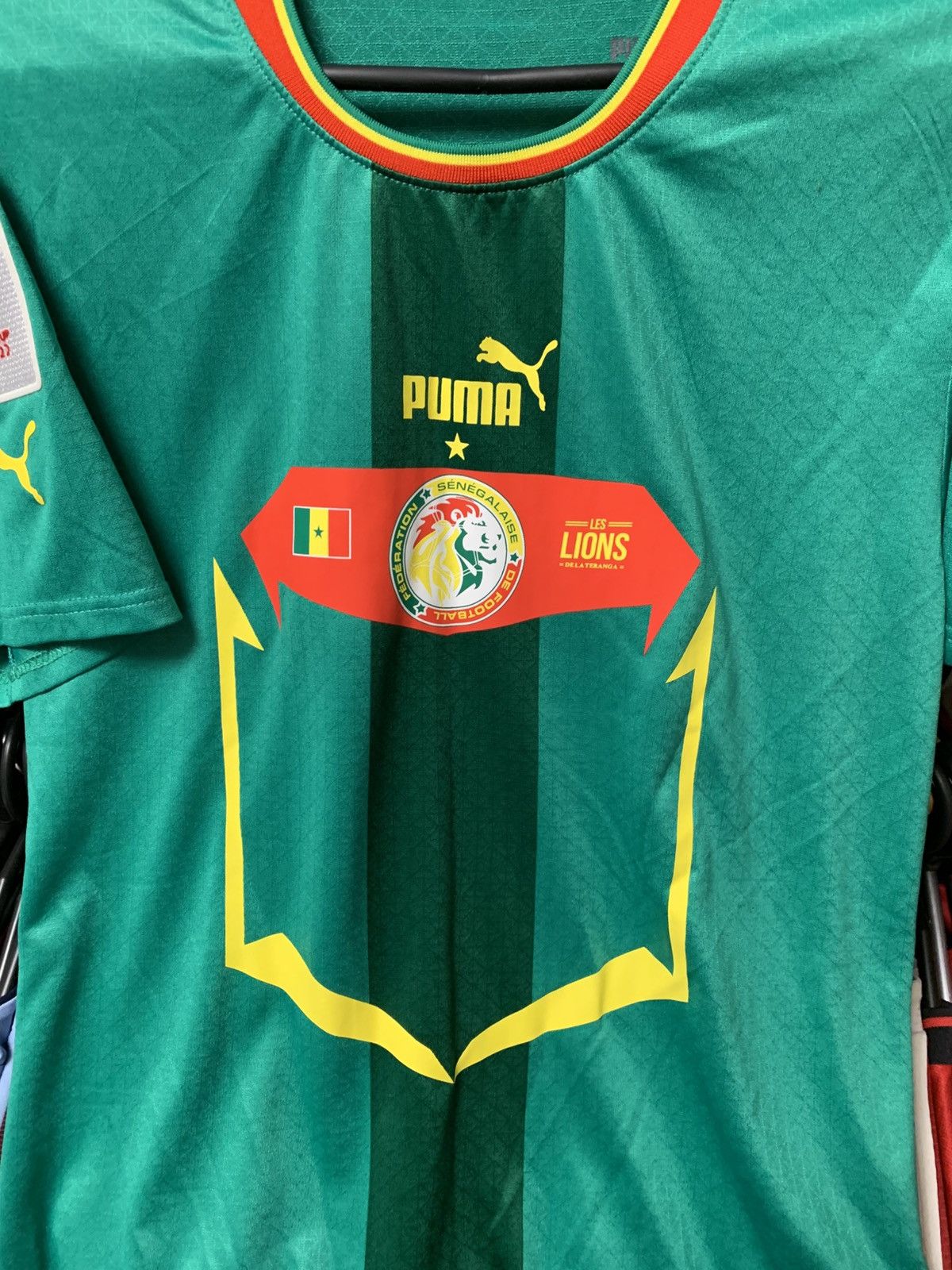 Puma 🔥PUMA SENEGAL WORLD CUP 2022 HOME PLAYER ISSUE SOCCER JERSEY Size US M / EU 48-50 / 2 - 4 Thumbnail