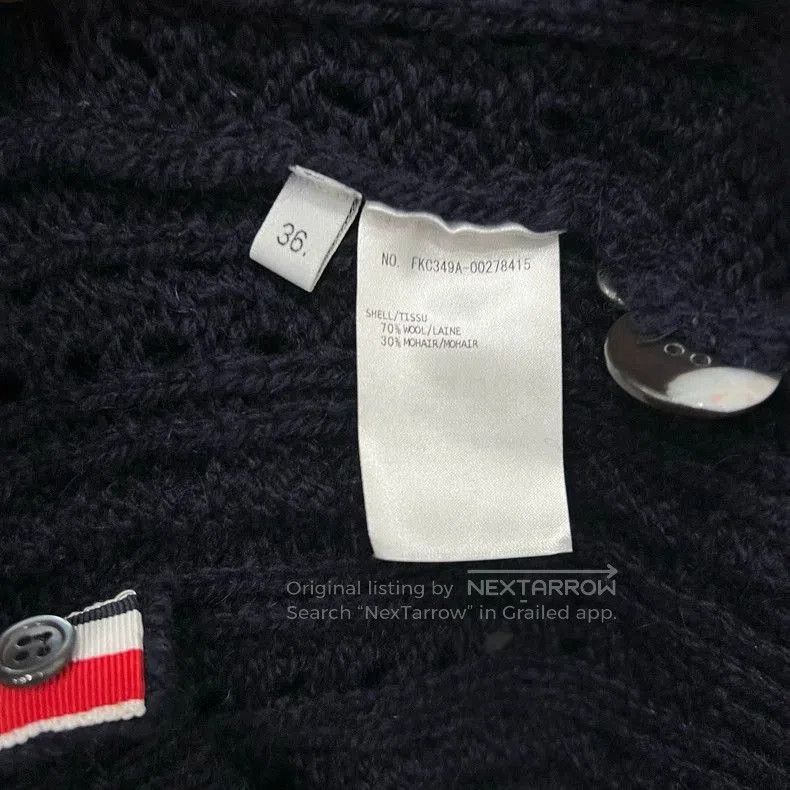 Thom Browne Thom Browne Cable Knit Cardigan. Size US XS / EU 42 / 0 - 5 Thumbnail