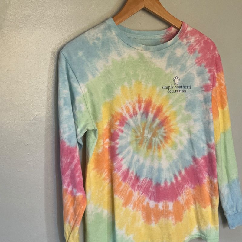 Designer Simply Southern Tie-Dye T-Shirt Kids Large Size L / US 10 / IT 46 - 2 Thumbnail
