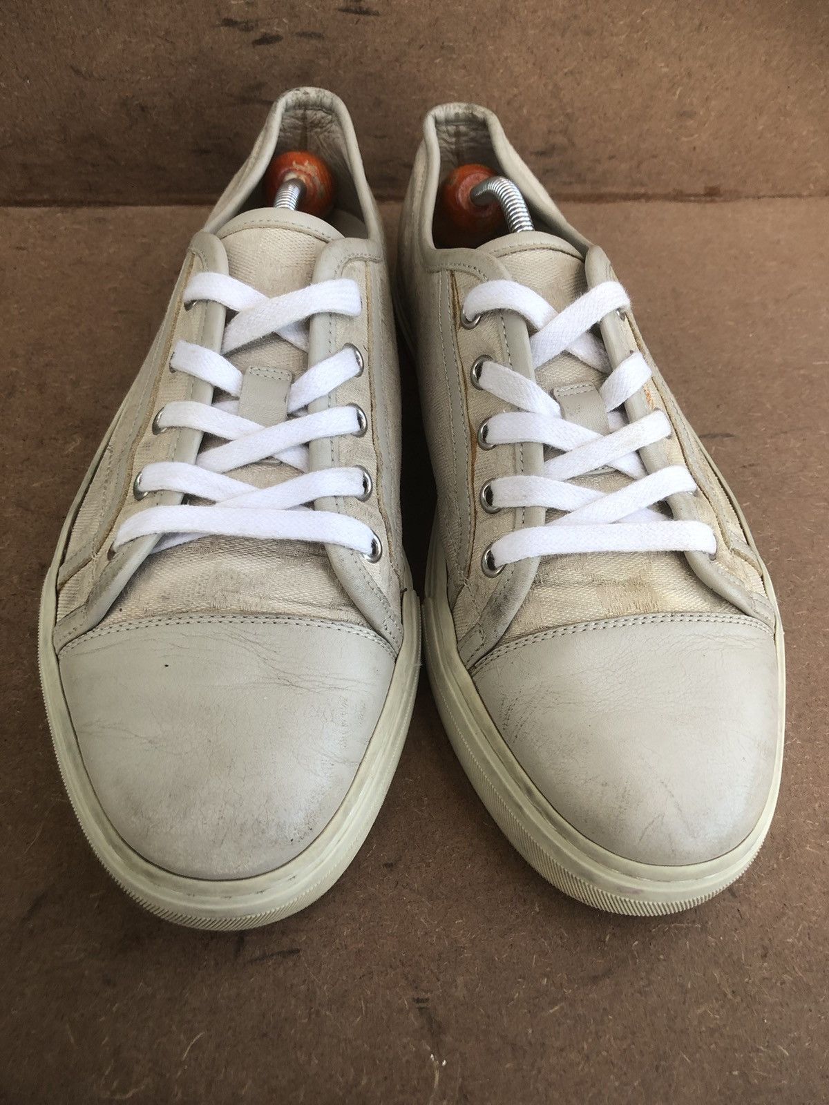 Gucci Gucci 426189 Beige Men’s Sneakers Size 6 Made In 🇮🇹 Size US 6 / EU 39 - 2 Thumbnail