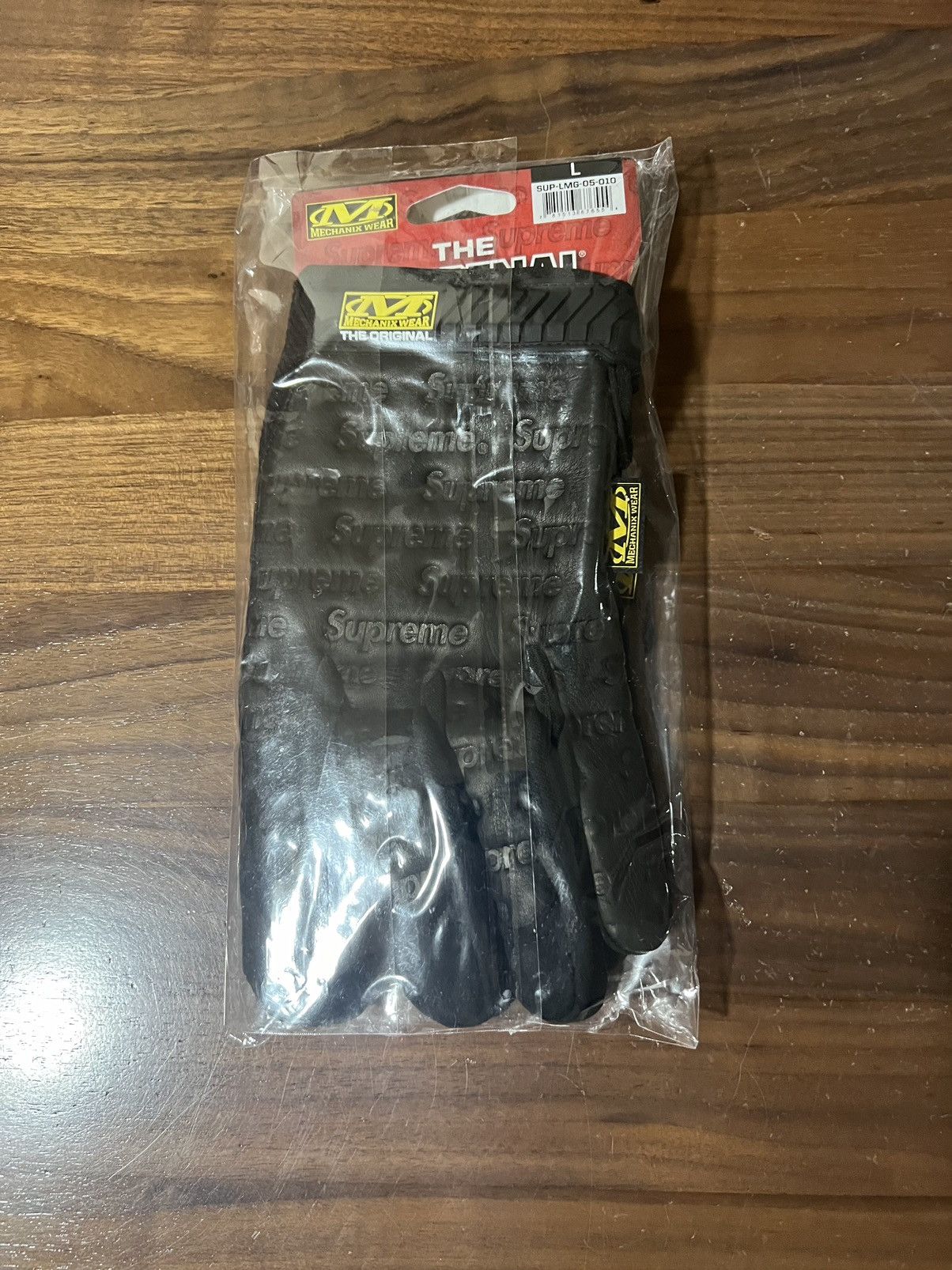 image of Supreme/mechanix Leather Work Gloves Ss24 Black Size Large, Men's