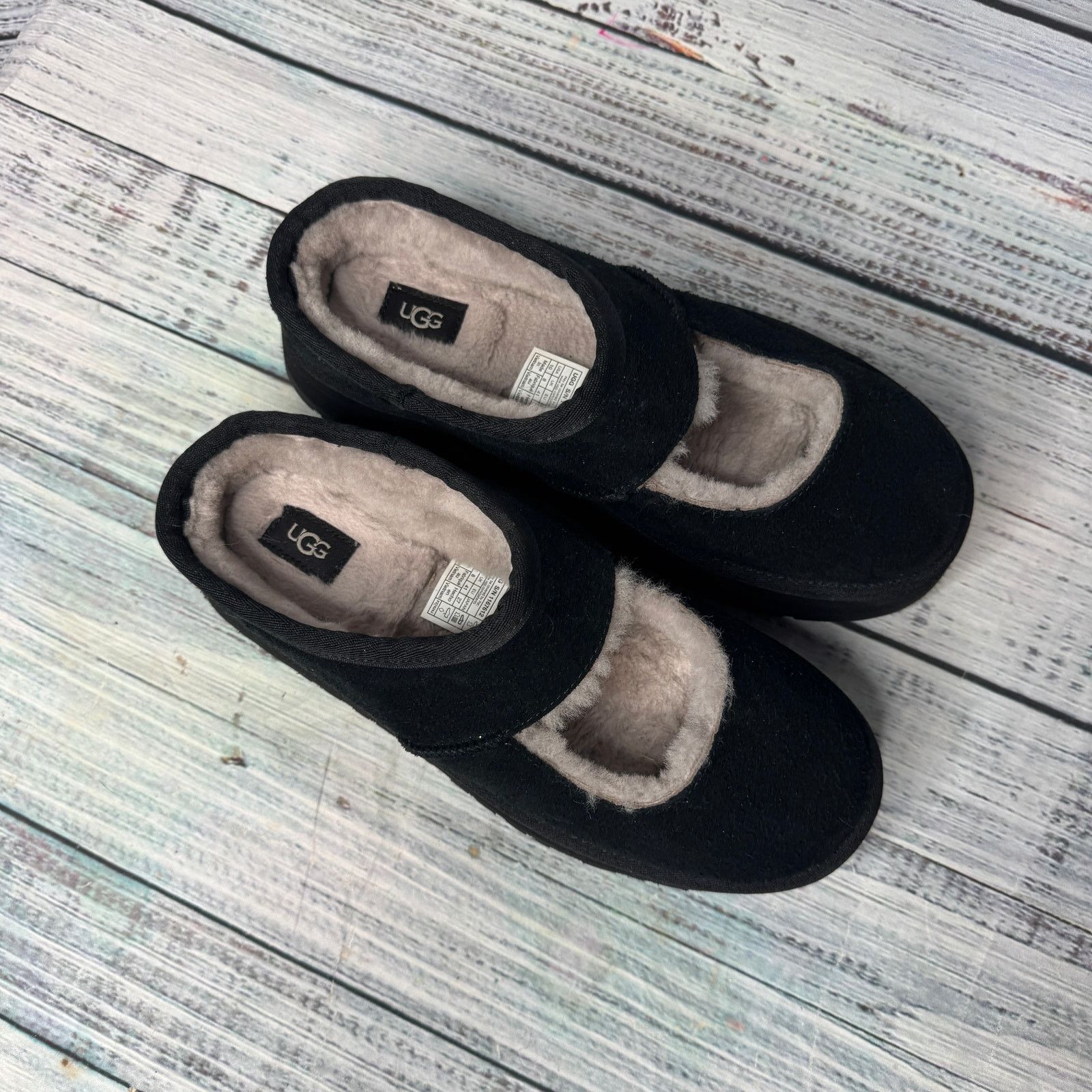 Ugg UGG Bea Mary Jane Black 1167612-BLK Women's Size 10 NEW Size US 10 / IT 40 - 5 Thumbnail