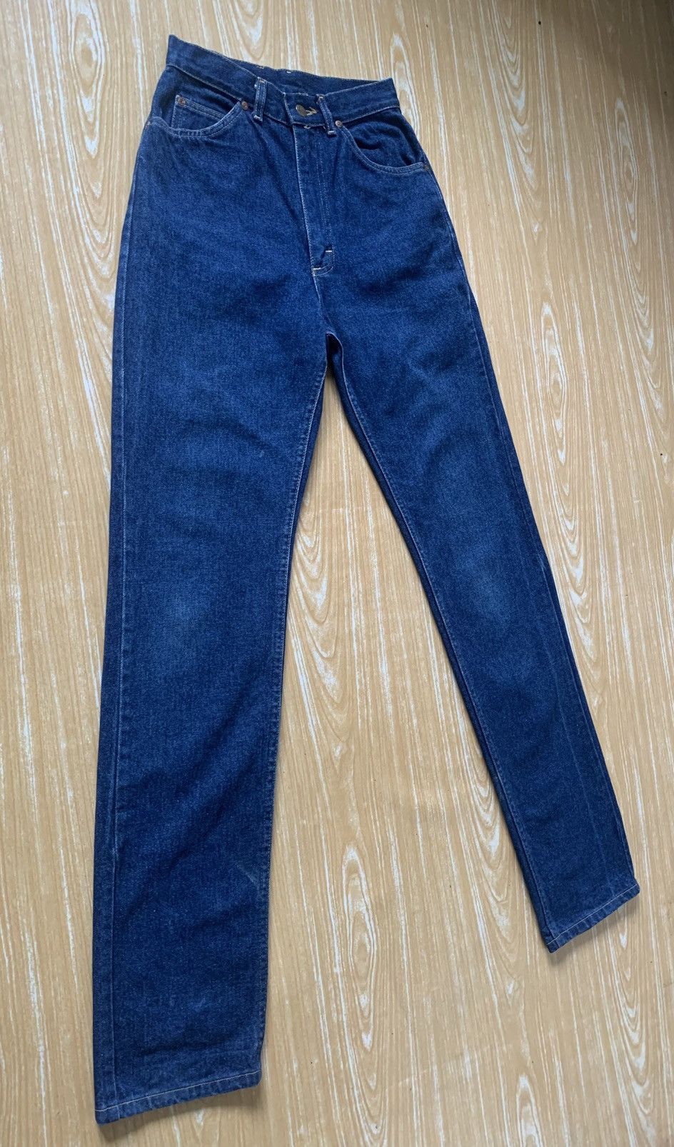 Lee × Vintage Rare!! Vintage 80s Lee Talon42 Zipper Made In USA Denim Pant Size 24" / US 00 / IT 34 - 3 Thumbnail