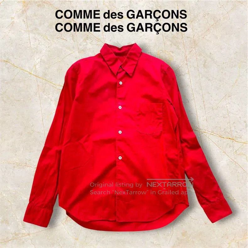 Comme Des Garcons Cotton Shirt in Red, Women's (Size Xs)