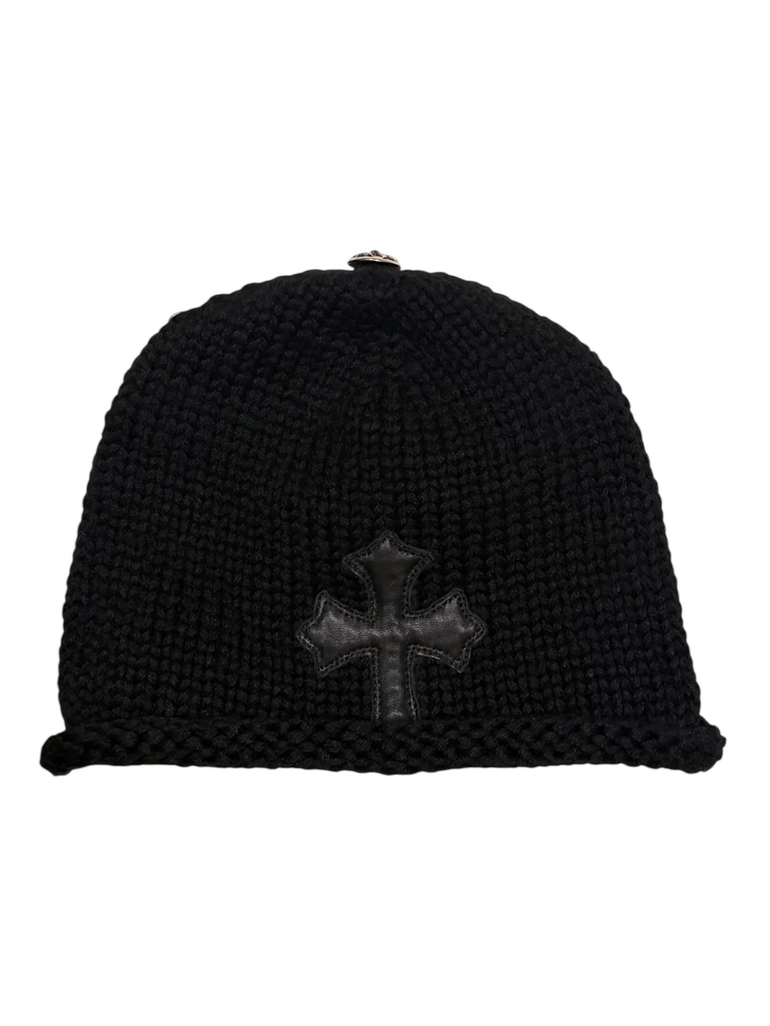 Chrome Hearts Black Cross Patch Beanie Size ONE SIZE - 5 Thumbnail
