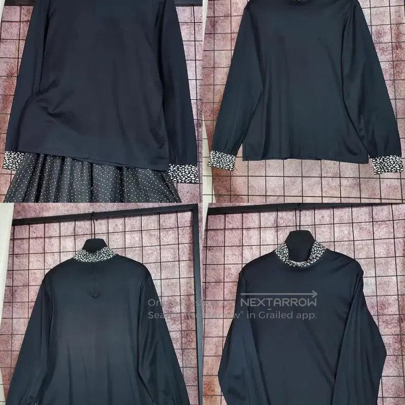 Dior Dior Black Cotton Embroidered Logo Long Sleeve Tee . Size L / US 10 / IT 46 - 2 Thumbnail