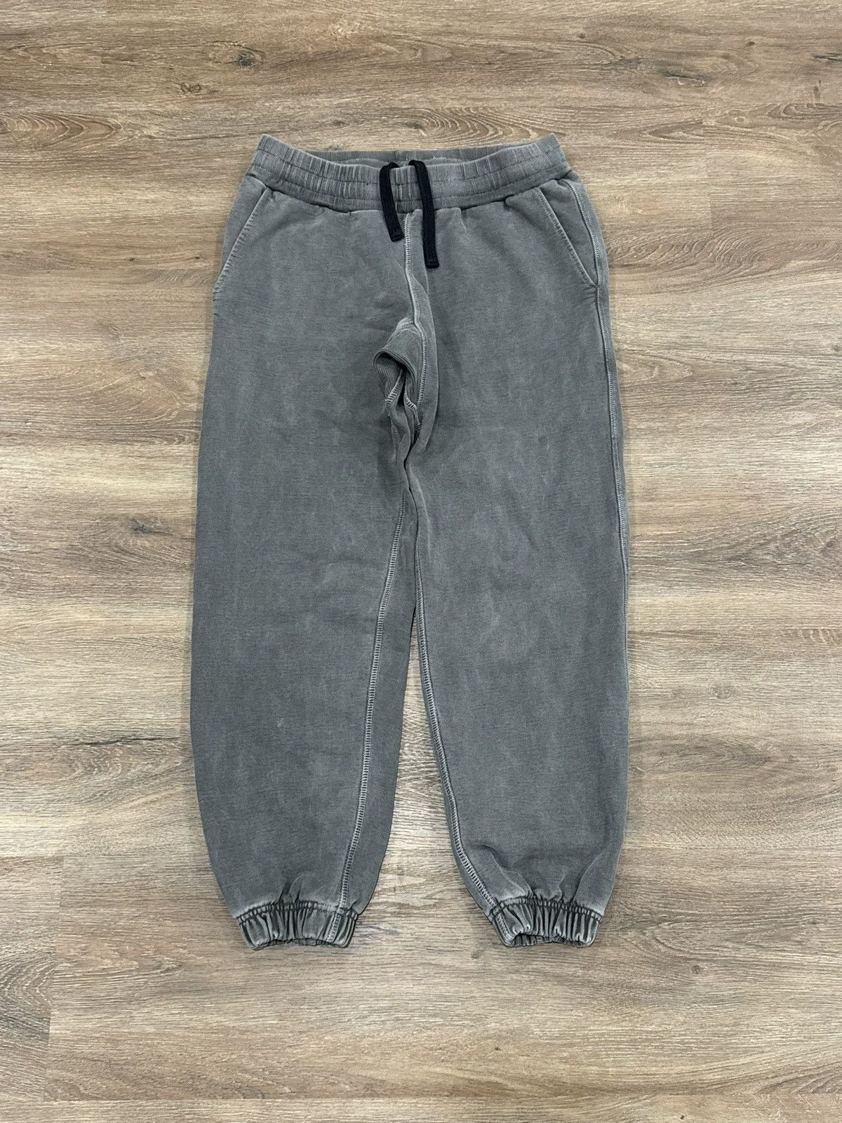 Cole Buxton Cole Buxton Washed Heavyweight Warm-Up Sweatpants - Grey Size US 34 / EU 50 - 1 Thumbnail
