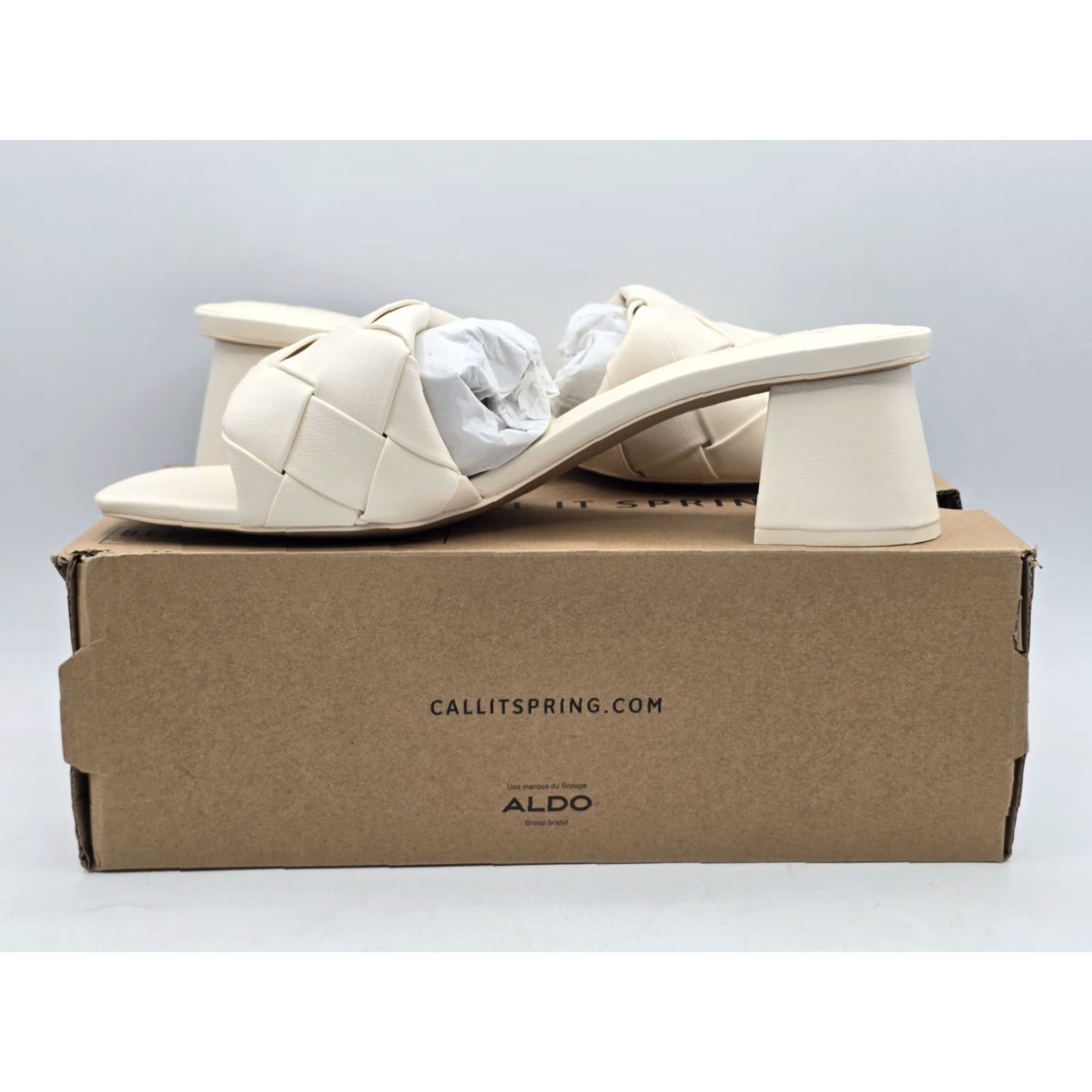 Call It Spring Call It Spring Women's Dreaamy Heeled Sandal Sz 10B(M) - Cream Shoe Womens Pump Open Toe Ankle Strap Block Heel Vintage? Size US 5 / IT 35 - 5 Thumbnail