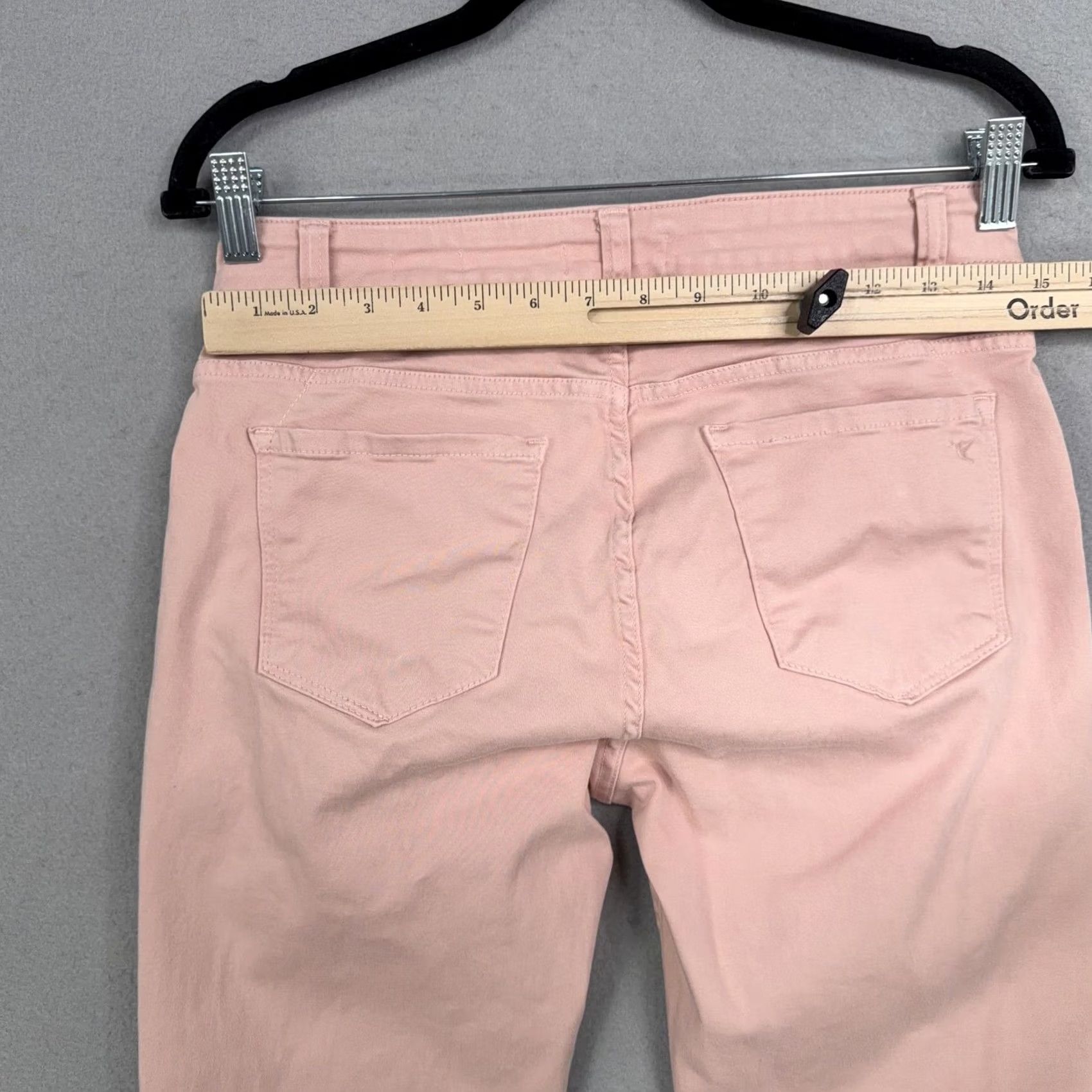 Denime Beija Flor Pants Womens 6 Pink Jeans Kelly Skinny Mid Rise Stretch Denim Fem Size 28" / US 6 / IT 42 - 7 Thumbnail