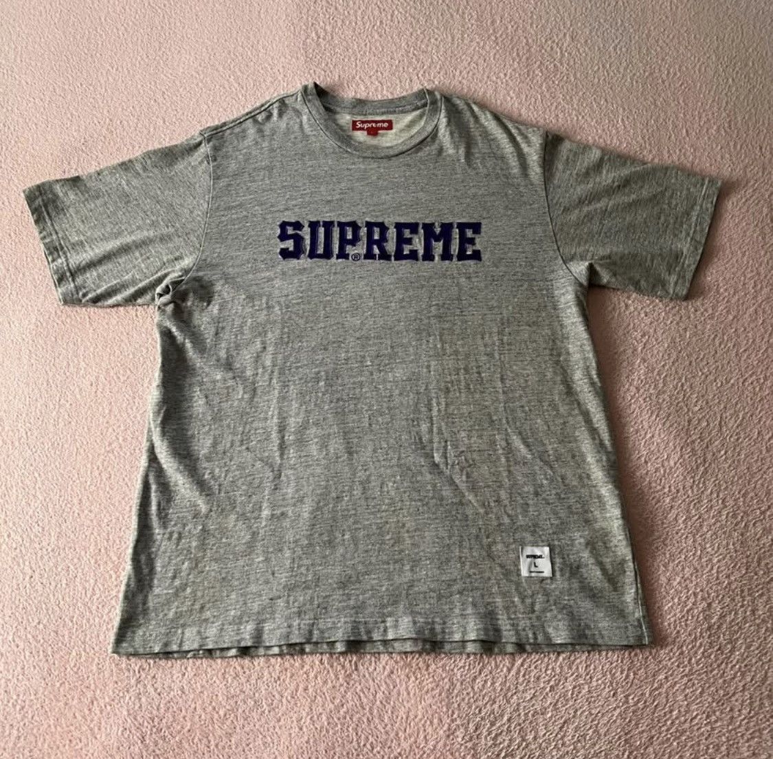 Supreme Supreme Twill Applique Tee Size US L / EU 52-54 / 3 - 5 Thumbnail