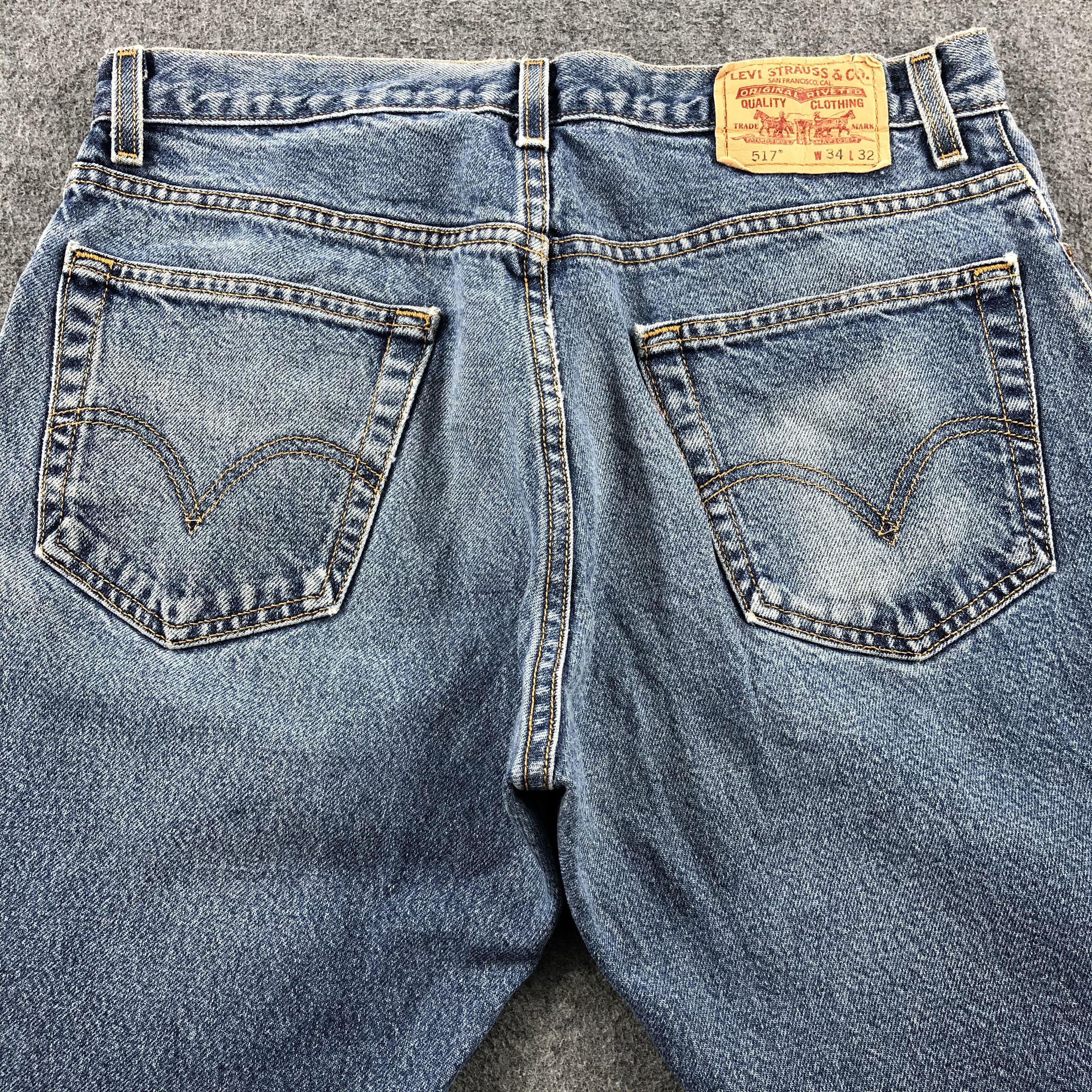 Levi's × Vintage Vintage Blue Wash Levis 517 Flare Jeans-JM1825 Size US 34 / EU 50 - 4 Thumbnail