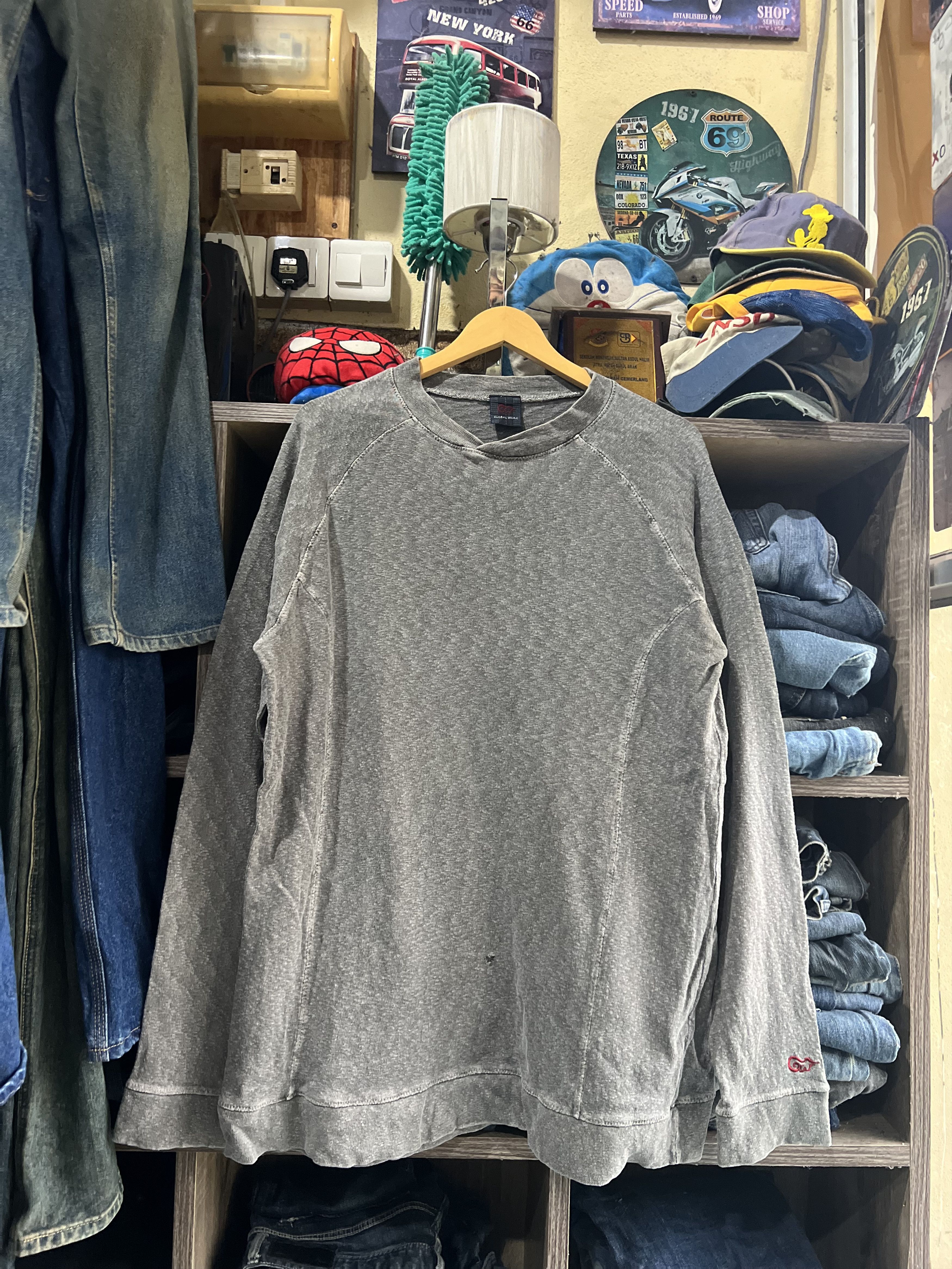 Global Work 🔥Distressed Global Work Long Sweatshirt Size US L / EU 52-54 / 3 - 17 Thumbnail