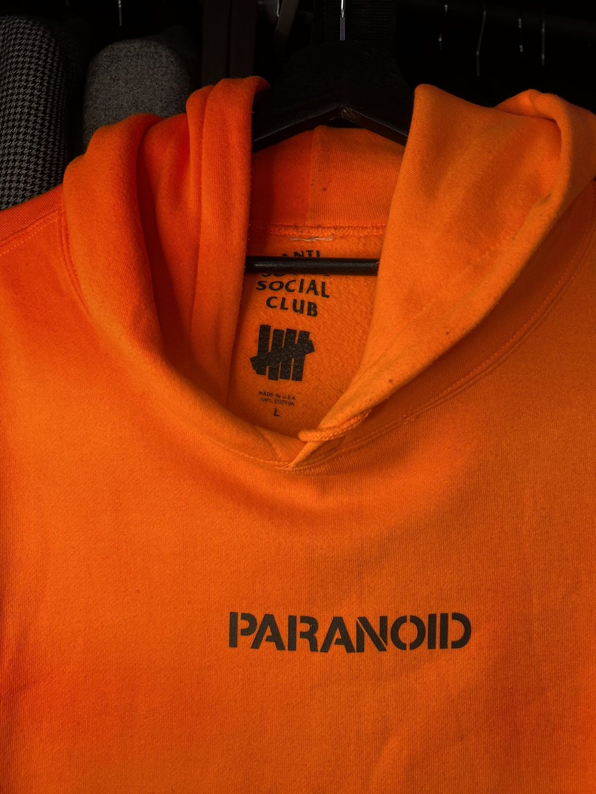 Anti Social Social Club x Undefeated Hoodie Size L