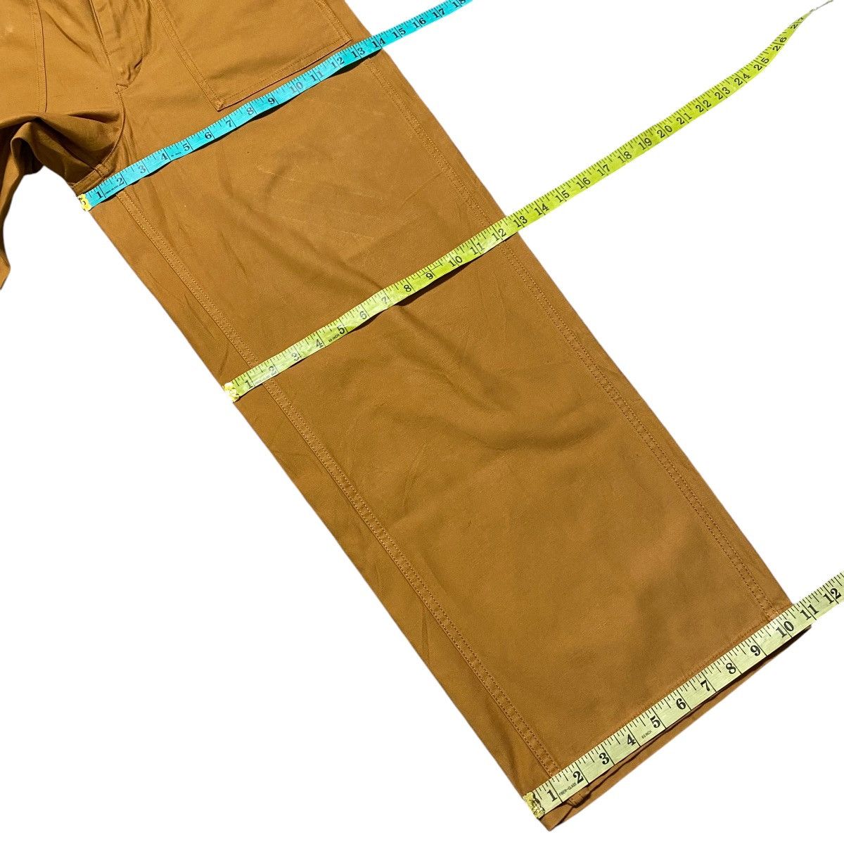 Japanese Brand COEN Mustard Sateen Fatigue Baggy Pants Size US 29 - 17 Thumbnail