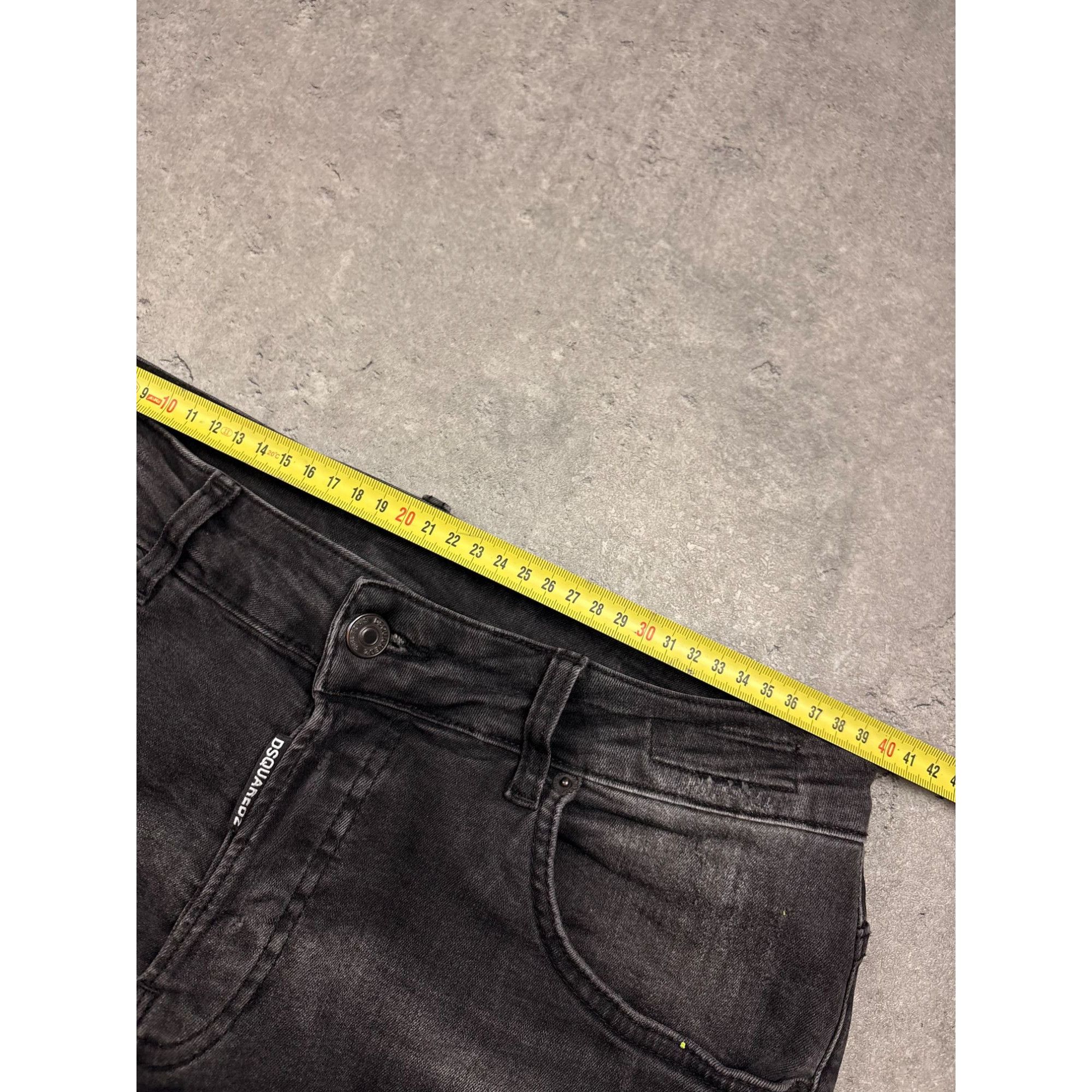 Dsquared2 Dsquared2 Mens Slim-Fit Black Denim Jeans With Distressed De Size US 32 / EU 48 - 5 Thumbnail