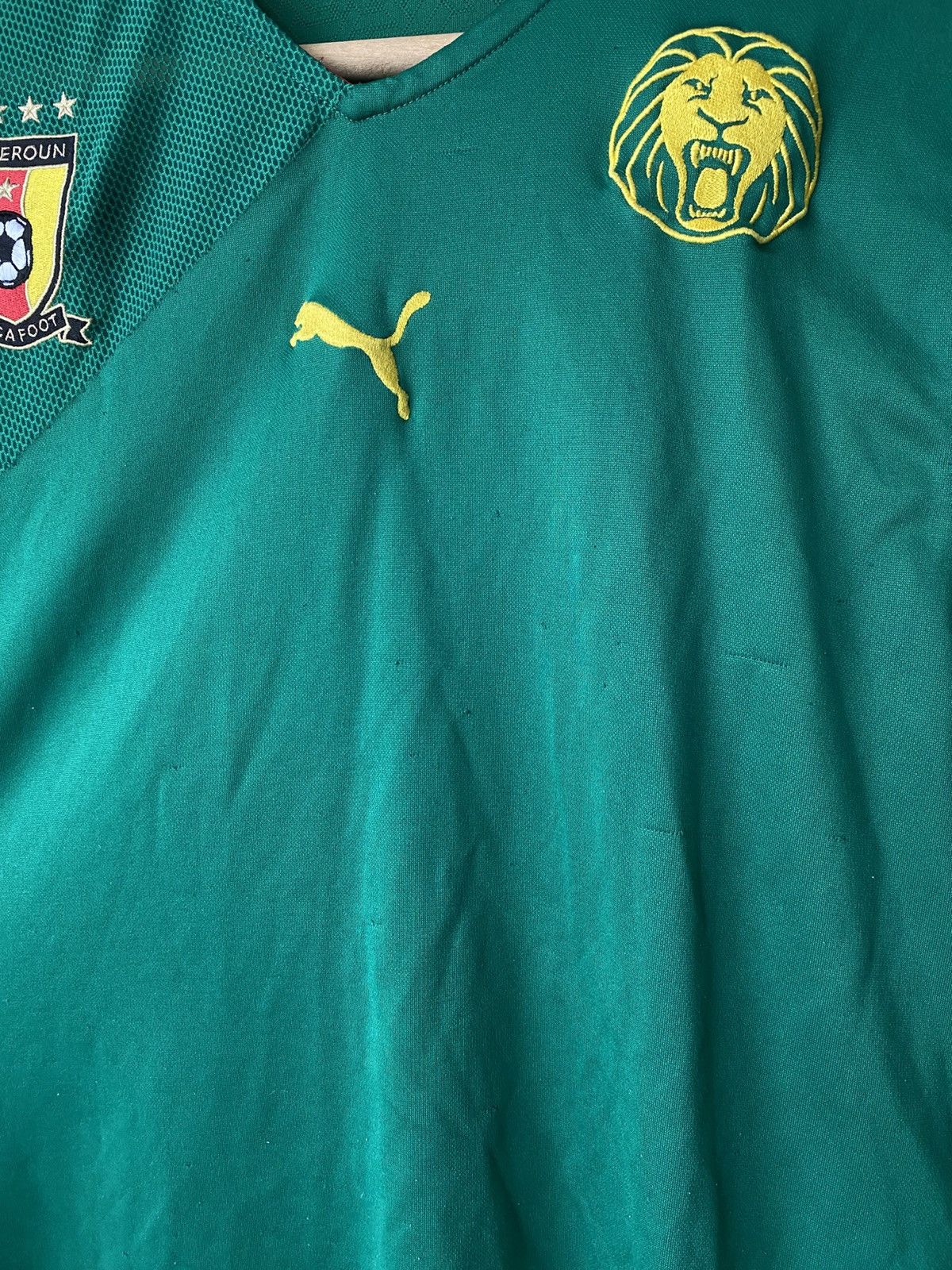 Puma Cameroon Africa HomePuma Soccer Jersey Team2009/2010 Size L Size US L / EU 52-54 / 3 - 7 Thumbnail