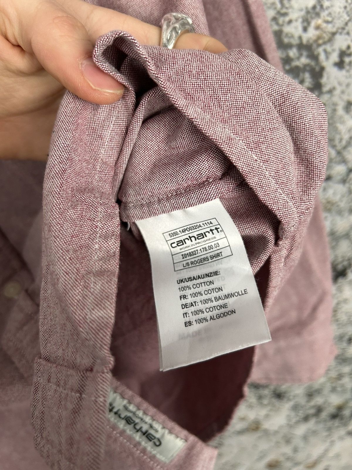 Carhartt Carhartt WiP Pink Shirt Streetwear Workwear Vintage Size US S / EU 44-46 / 1 - 5 Thumbnail