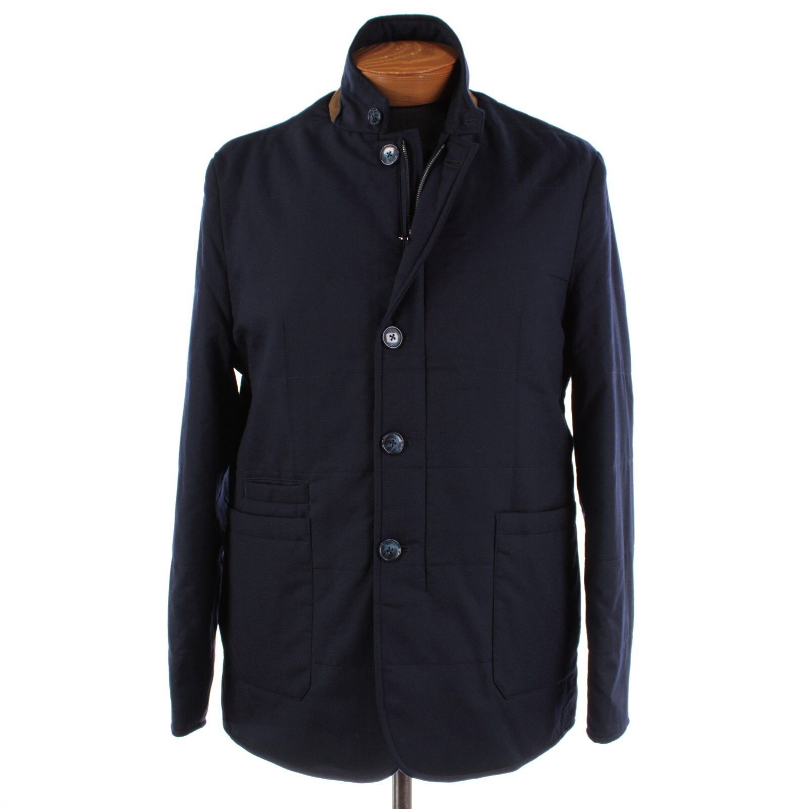 Zanella Zanella Coat Size L US In Blue Wool Size US L / EU 52-54 / 3 - 1 Thumbnail