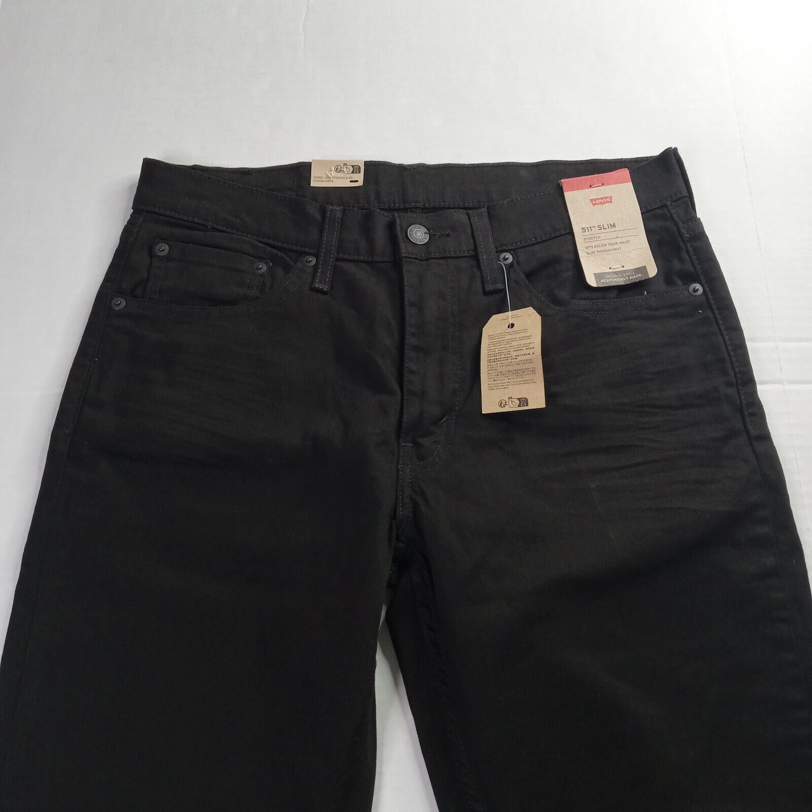 Levi's Levi's 511 Slim Fit Jeans Men's 32x29 Black Stretch Slim Size US 32 / EU 48 - 4 Thumbnail