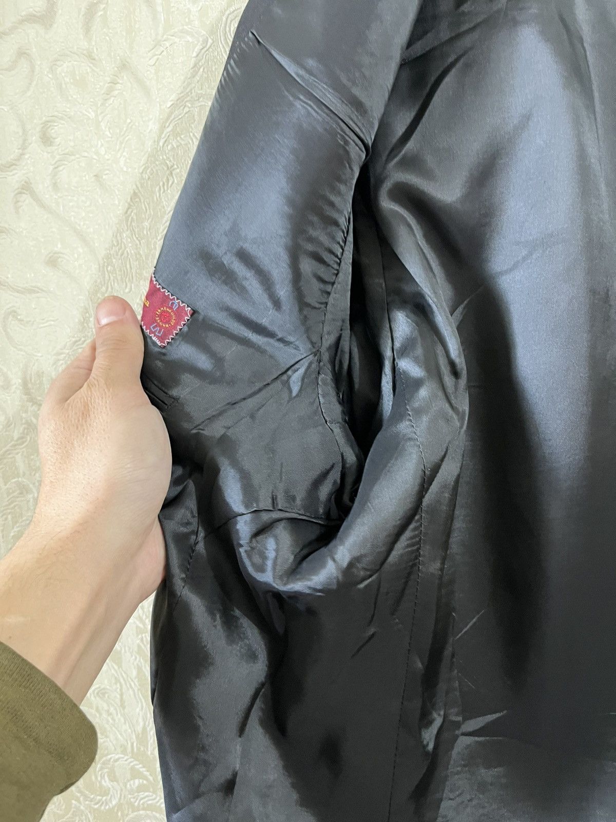Ermenegildo Zegna Ermenegildo Zegna Men’s Wool Blazer Jacket Black 42 US Size 52S - 15 Thumbnail