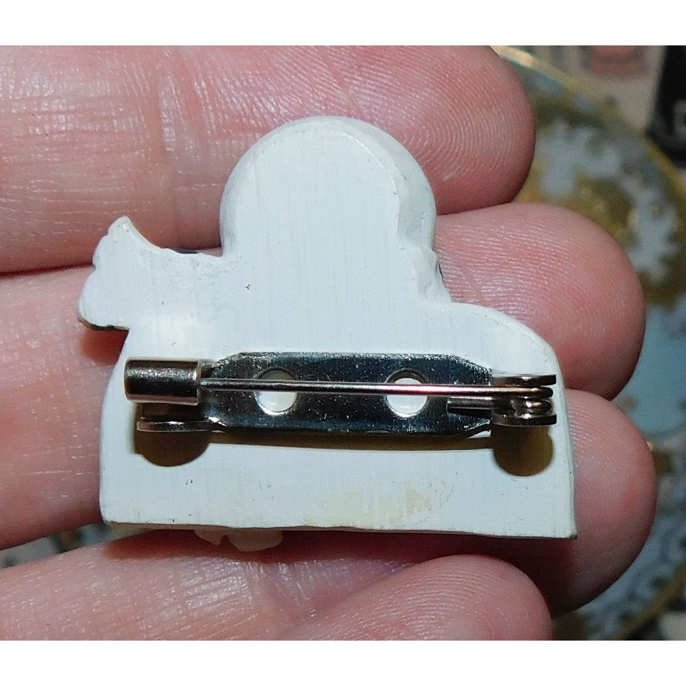 Other Vintage Rustic Snowman Wood-Look Brooch Size ONE SIZE - 4 Thumbnail