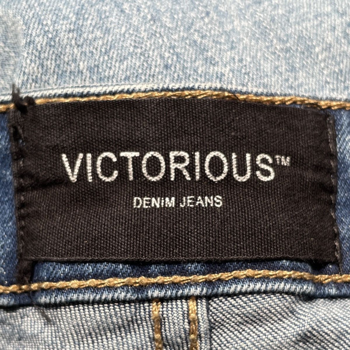 Japanese Brand × Vintage Vintage Japanese Brand Victorius Patchwork Jeans 2000s Size US 30 / EU 46 - 10 Thumbnail