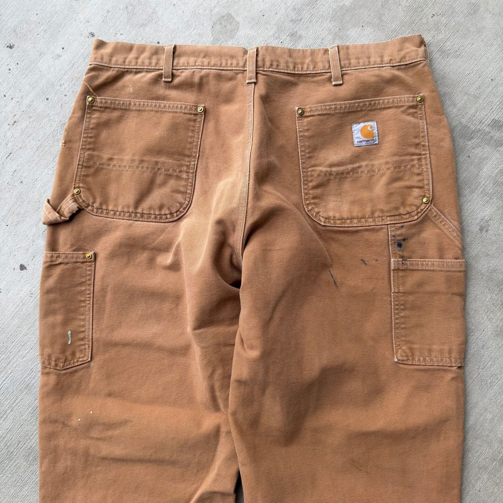 Carhartt × Vintage Carhartt brown double knee work wear carpenter pants Size US 26 / EU 42 - 6 Thumbnail