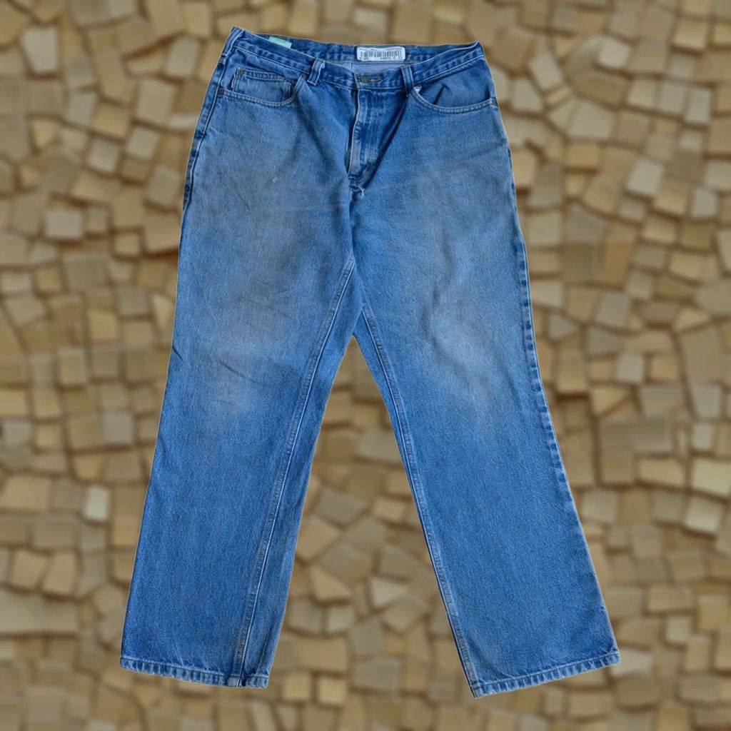 Carhartt VINTAGE Carhartt Jeans 34x30 Denim 100% Cotton Blue Distressed Retro Workwear Size US 34 / EU 50 - 1 Thumbnail