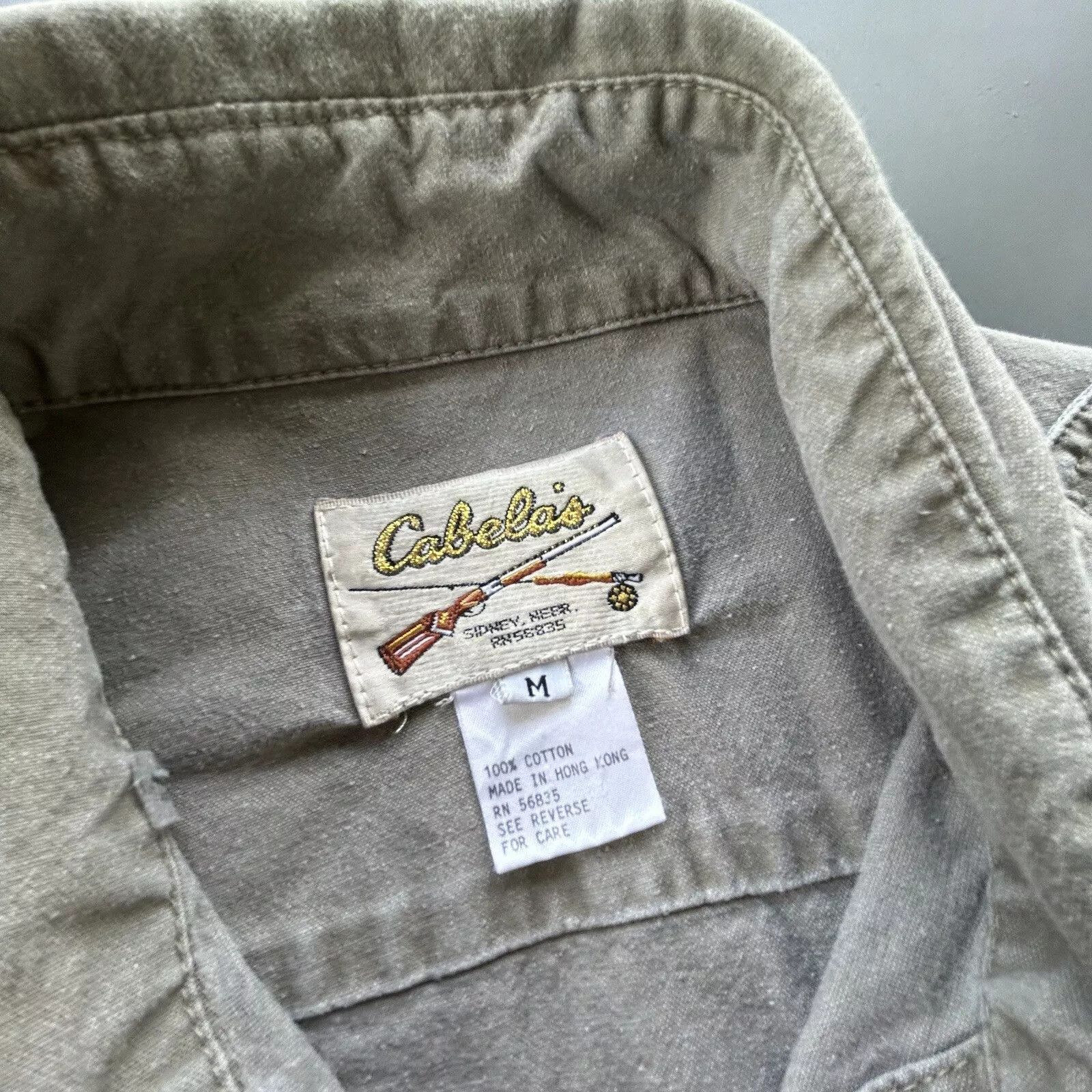 Cabelas VTG 80s Cabelas Jacket Military Khaki 4 Pockets Size US M / EU 48-50 / 2 - 5 Thumbnail