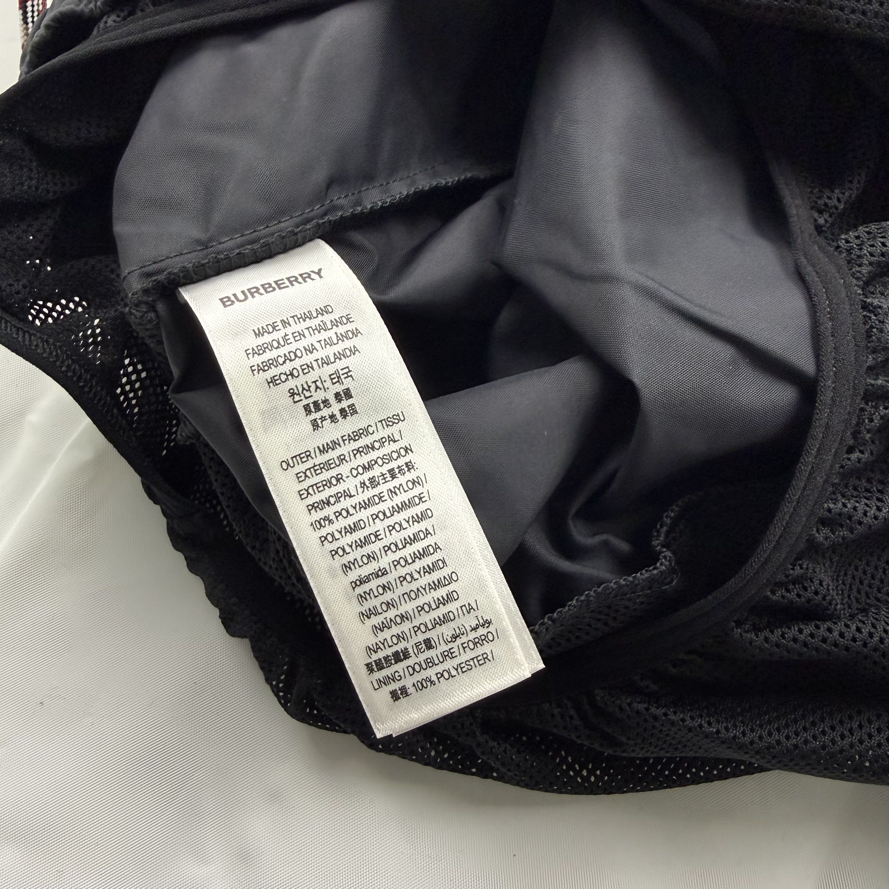 Burberry Burberry London England Mens Black Logo Patch Swim Shorts Size US 41 - 4 Thumbnail