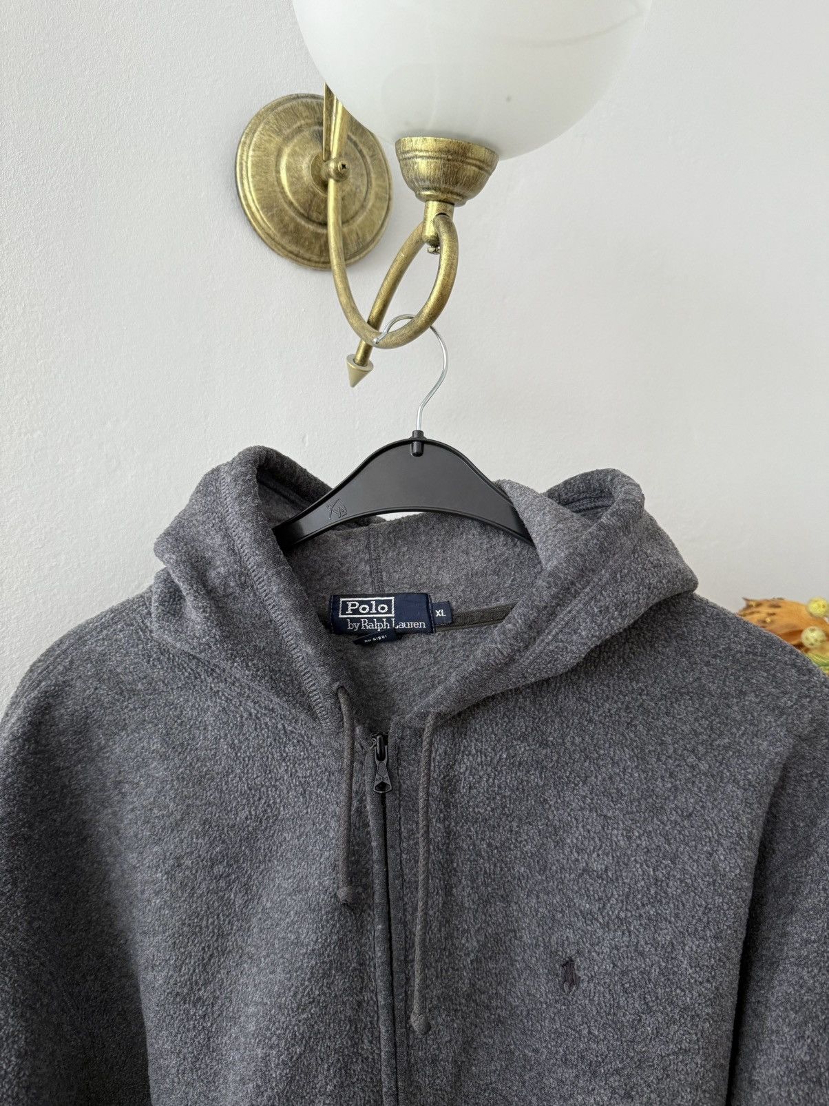 Polo Ralph Lauren Vintage Polo Ralph Lauren Fleece Zip Up Hoodie Size US XL / EU 56 / 4 - 3 Thumbnail