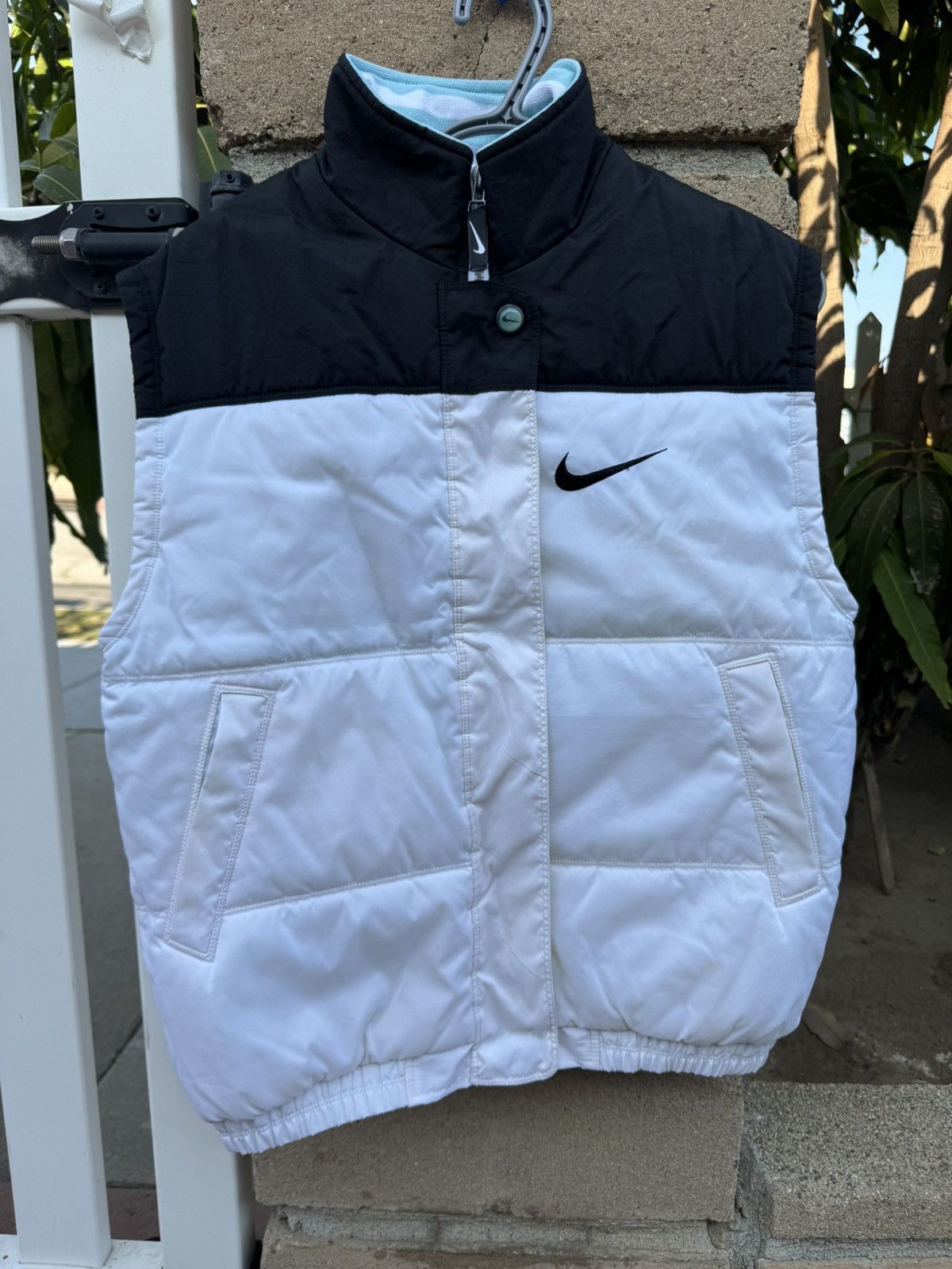 Nike × Vintage Vintage Nike Puffer Vest Size S / US 4 / IT 40 - 1 Thumbnail