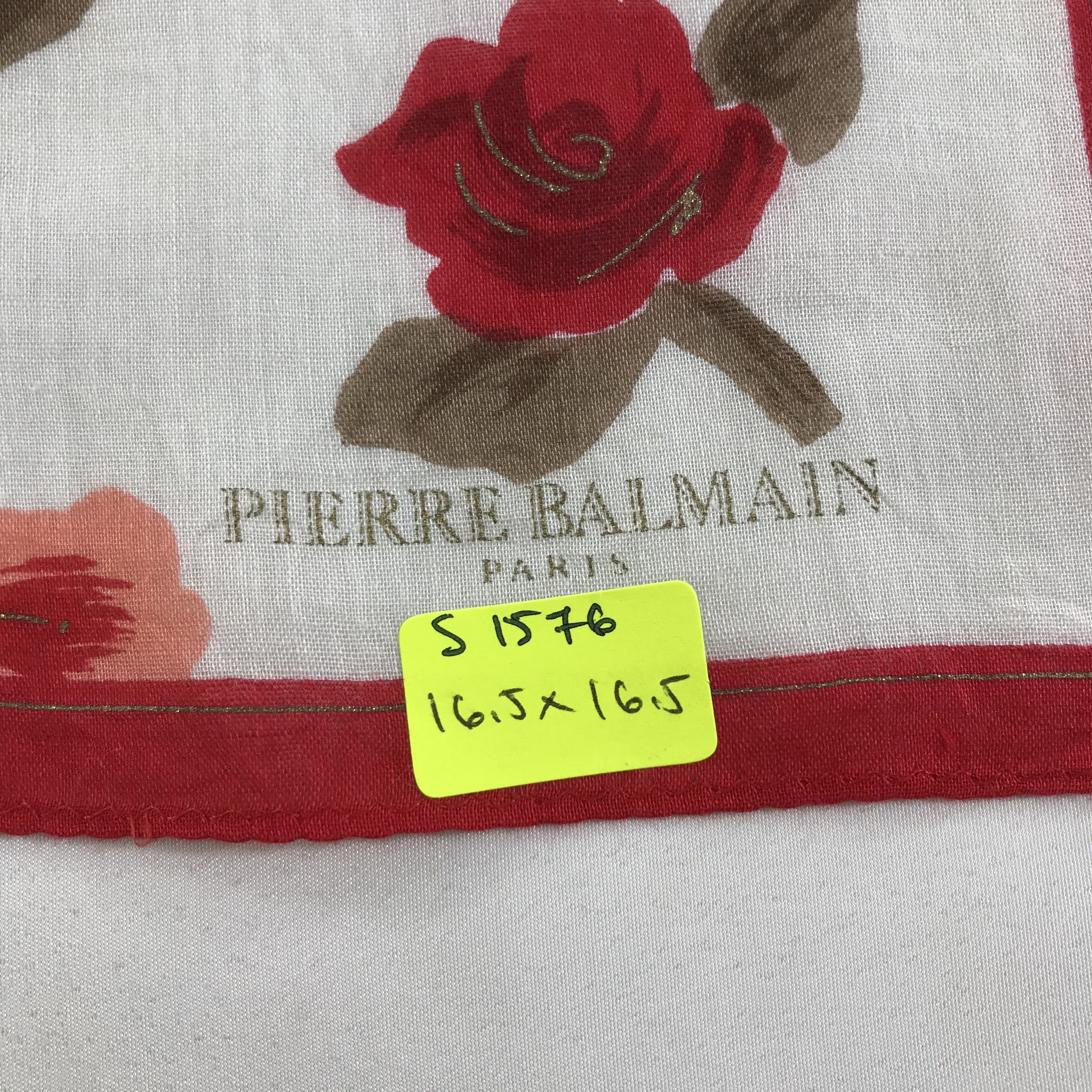Pierre Balmain × Vintage Pierre Balmain Bandana / Handkerchief / Neckerchief - S1576 Size ONE SIZE - 5 Thumbnail