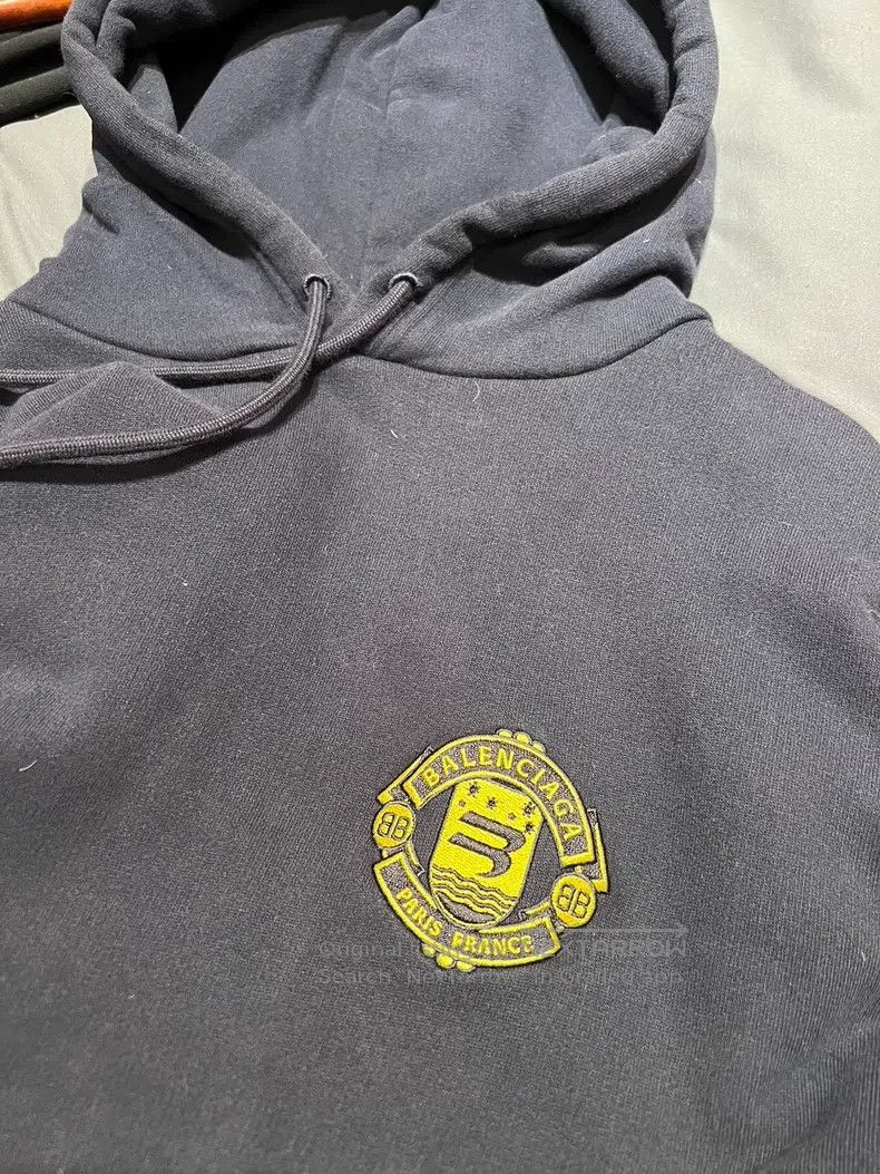 Balenciaga Balenciaga Chest embroidery drawstring hood fleece long sl Size US XS / EU 42 / 0 - 3 Thumbnail