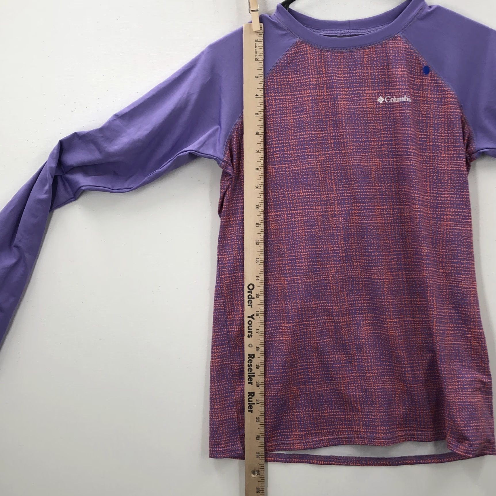 Vintage Columbia T-Shirt Mens Raglan Long Sleeve Purple Round Neck XL All Seasons Comfort Logo Pullover Casual Shirt Men XL Size US XL / EU 56 / 4 - 3 Thumbnail