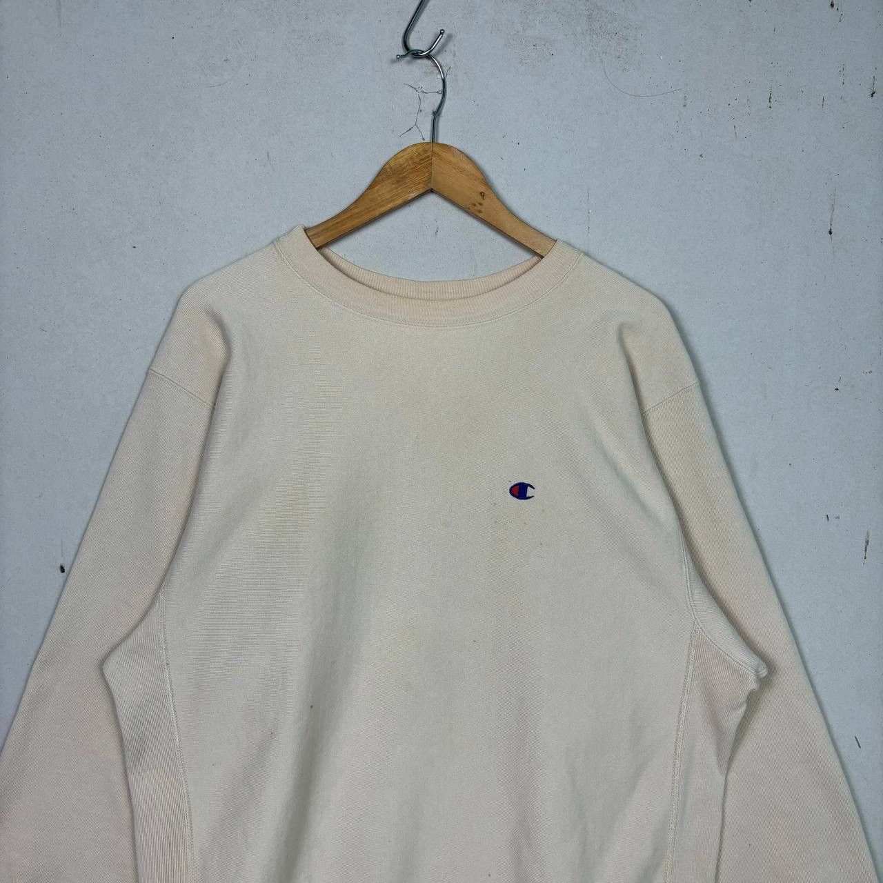Champion 90s Vintage Champion Reverse Weave Sweatshirt XL Cream⁠ Size US XL / EU 56 / 4 - 3 Thumbnail