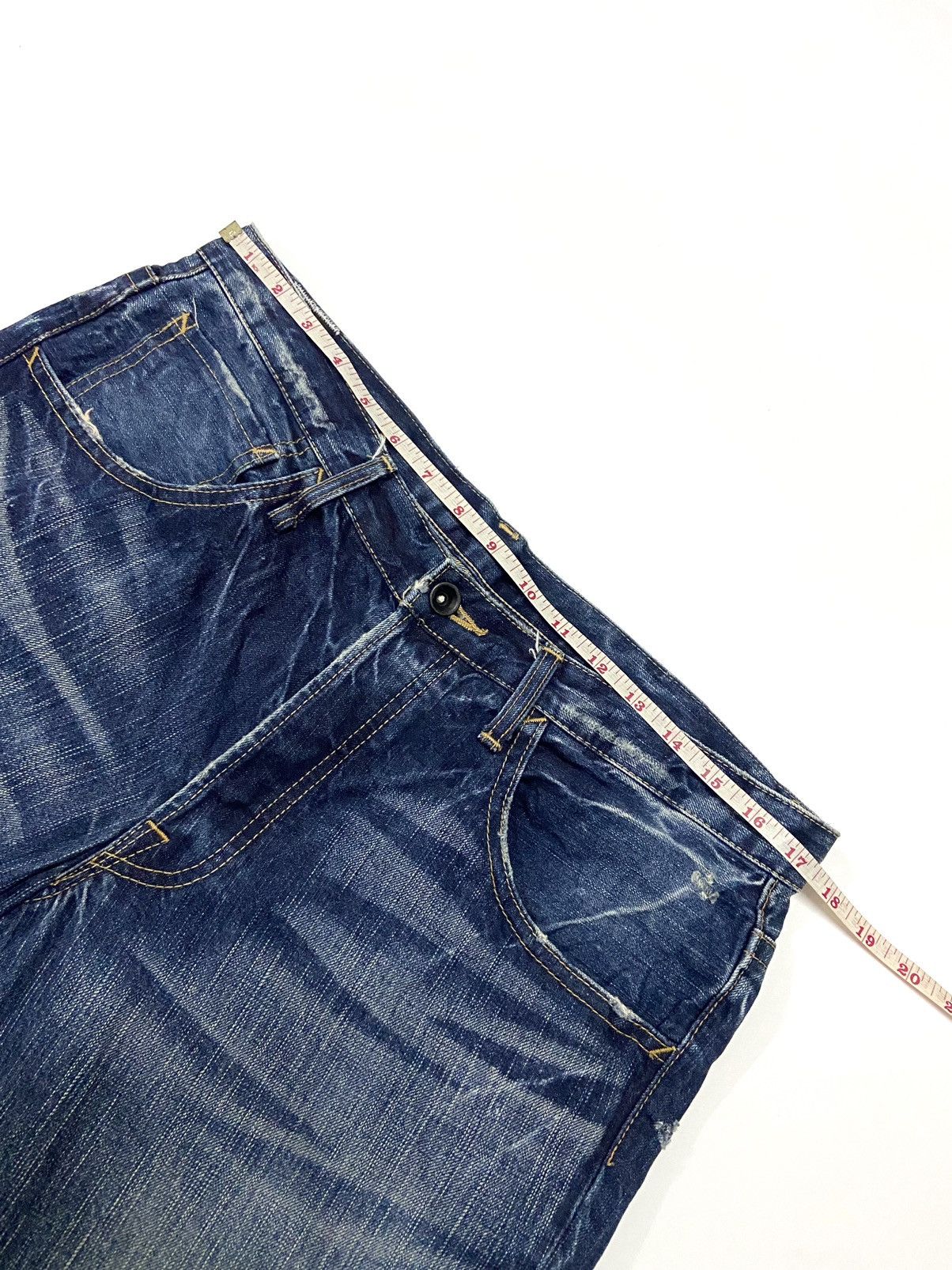 Japanese Brand BLUE WAY DISTRESSED JEANS Size US 34 / EU 50 - 5 Thumbnail