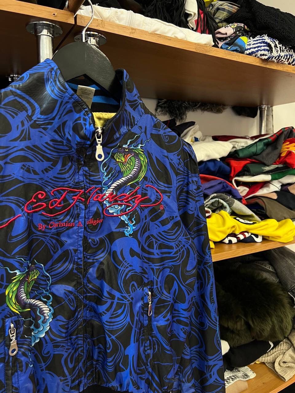 Ed Hardy Chritian Audigier Ed Hardy Fullprint Glamour Y2K Jacket Size M / US 6-8 / IT 42-44 - 3 Thumbnail